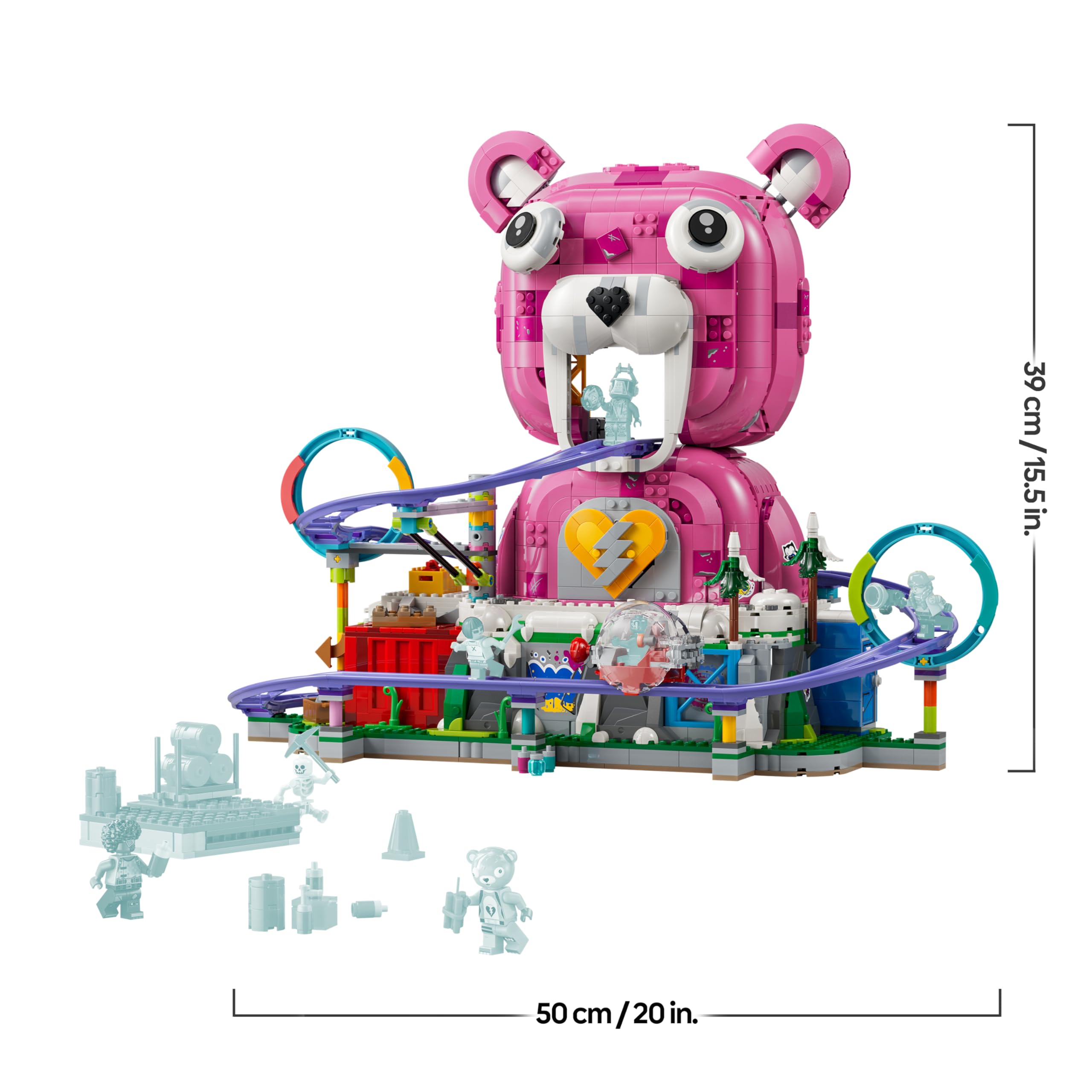 LEGO Fortnite Rave Cave - Interaktives Spielzeug mit Freizeitpark-Modell und 6 Minifiguren - Zimmerdeko für Kinder - Gaming-Geschenk für Jungen, Mädchen und Teenager ab 12 Jahren - 77082