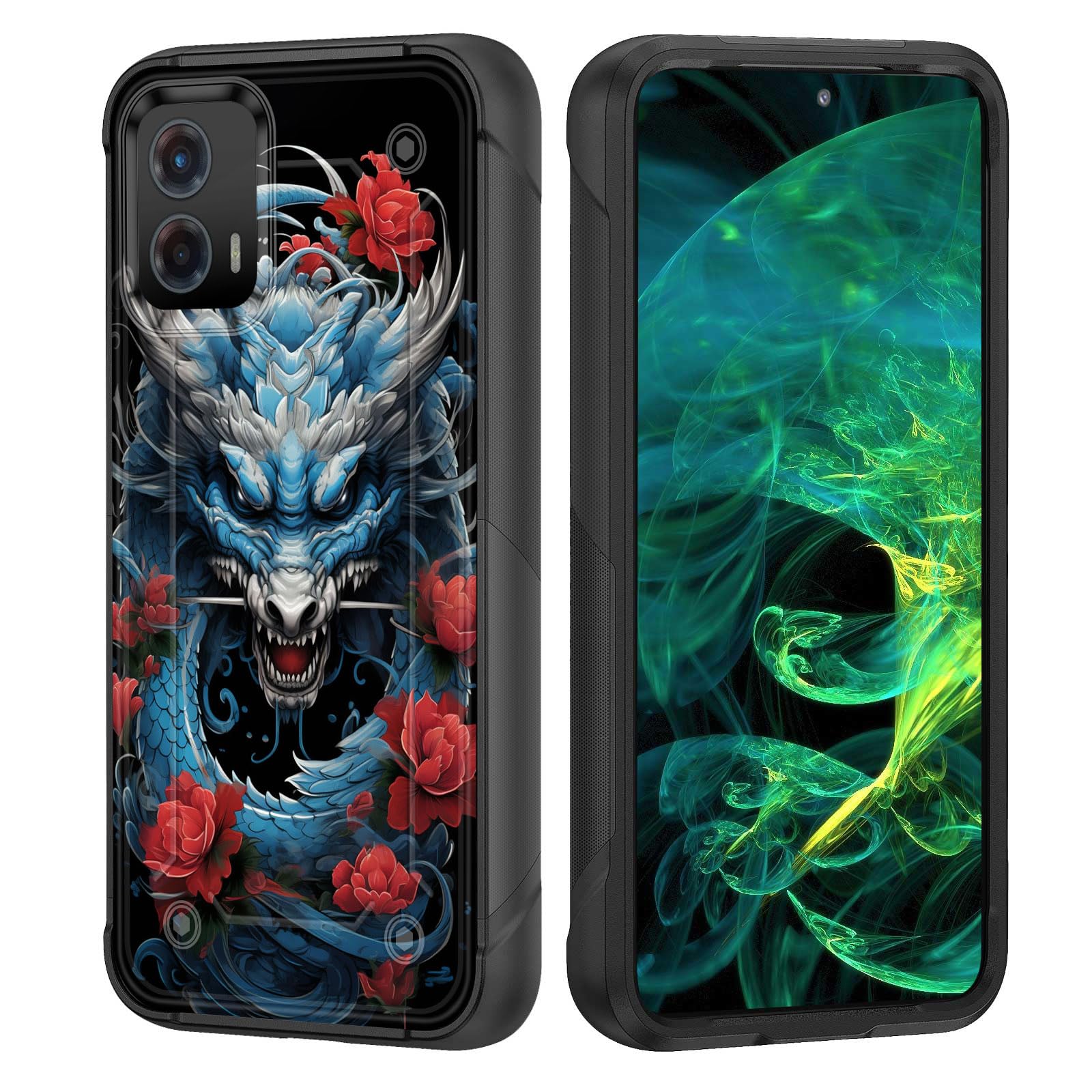 wiaekosef for Moto G 5G 2023 Case,Heavy Duty Dual Layer Hard PC & Soft Silicone Rugged Bumper Shockproof Protective Case for Motorola Moto G 5G 2023,