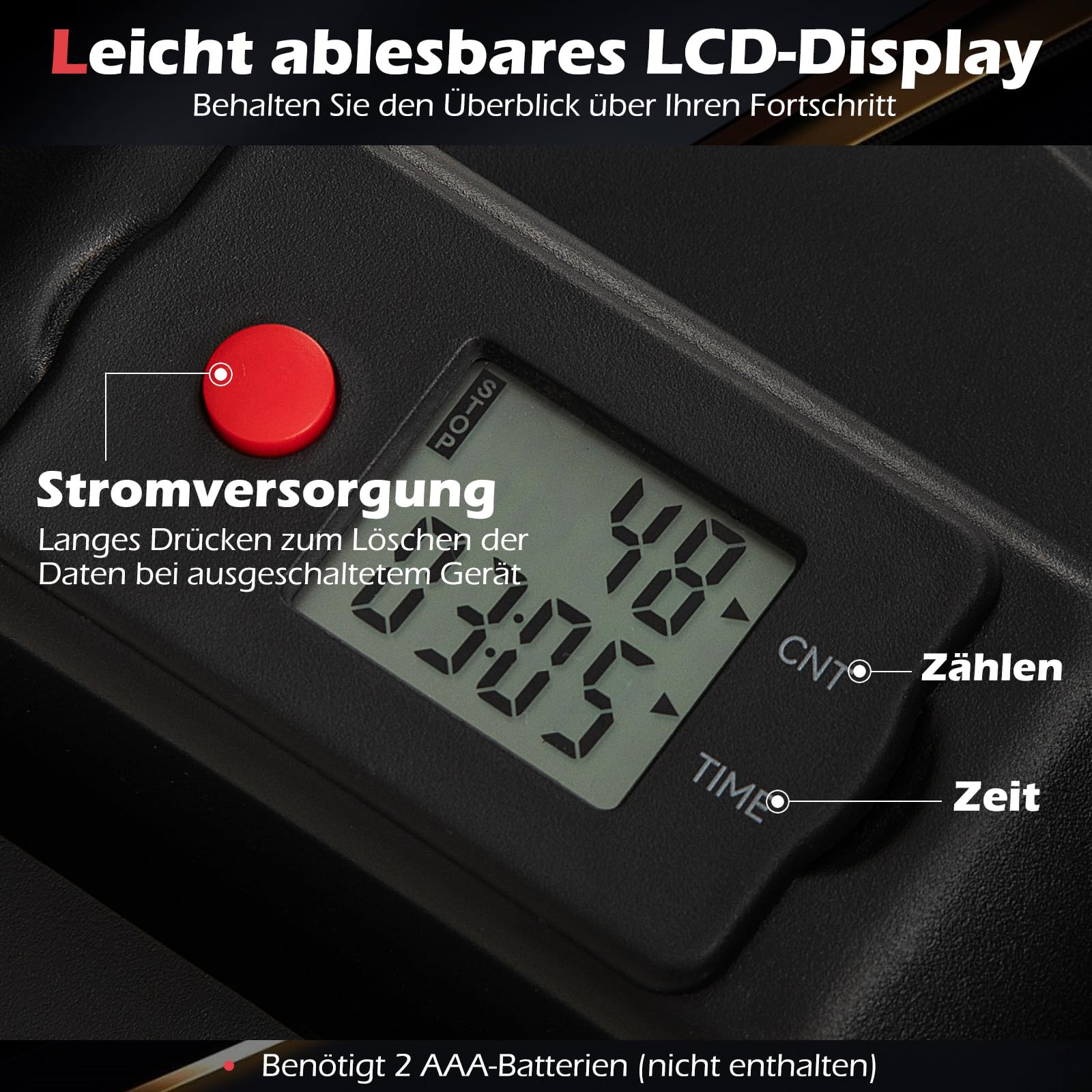 COSTWAY Stepper z kierownicą, stepper fitness z regulowanym rezystorem i wyświetlaczem LCD, wspinaczka schodowa z uchwytem o regulowanej wysokości, do domu, biura, na siłownię