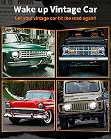 Vista 6 de UNI-SHINE 2 faros delanteros LED de 7 pulgadas, aprobados por DOT, haz alto/bajo, compatibles con Jeep Wrangler, Chevy y Miata, Plug and Play