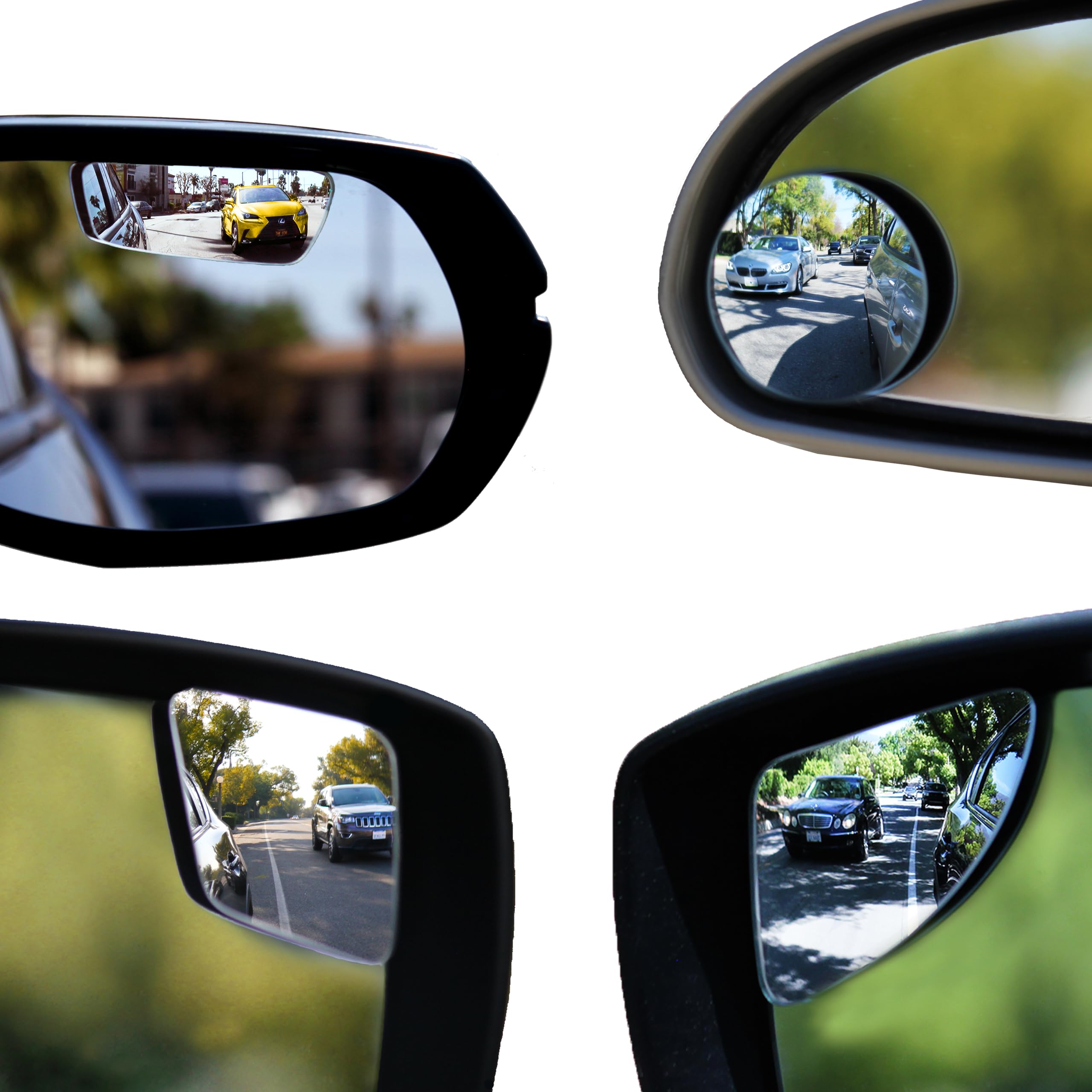 Buy Blind Spot MIrrors for Cars by Safe View Company Change Lanes w