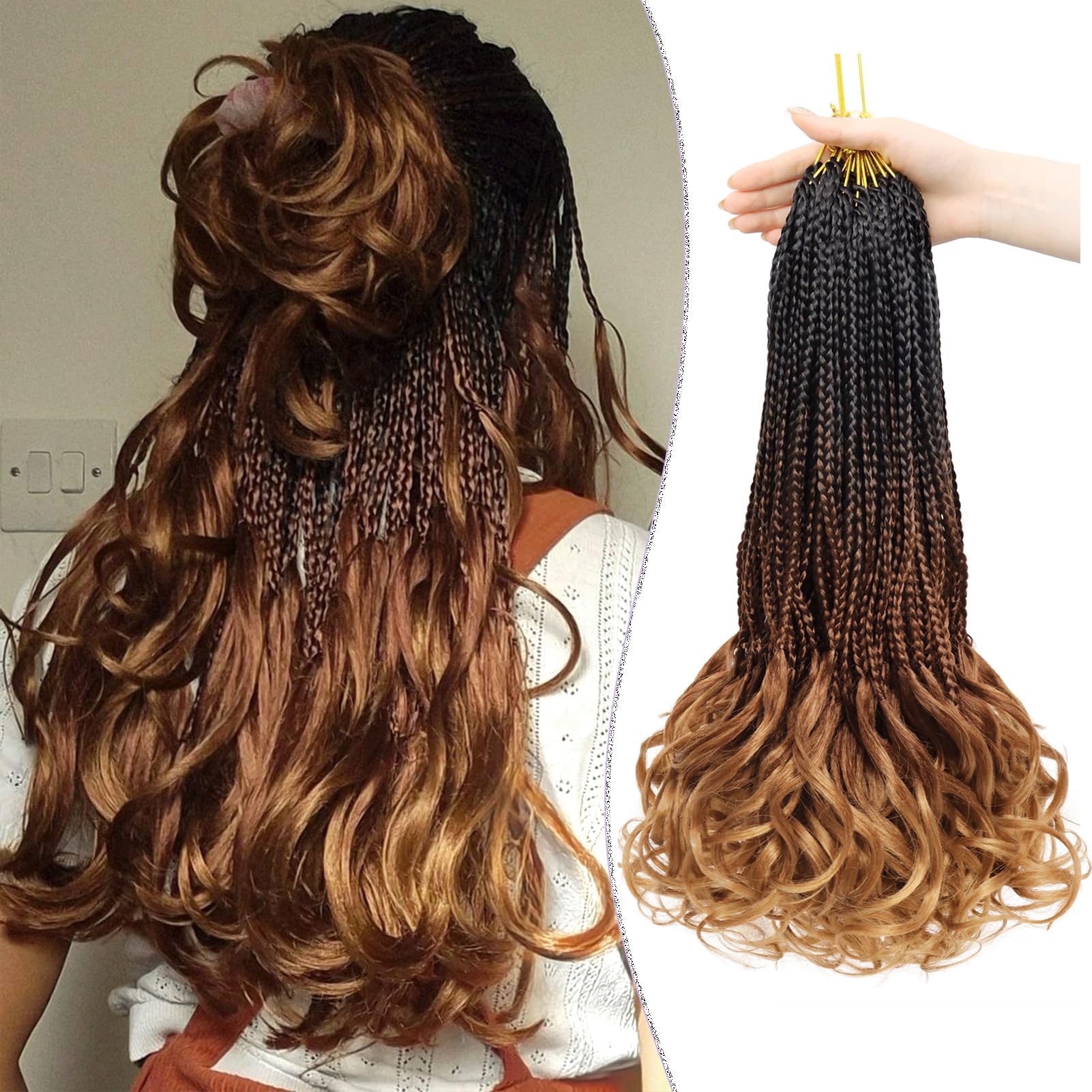 WOKAA French Curl Crochet Braids