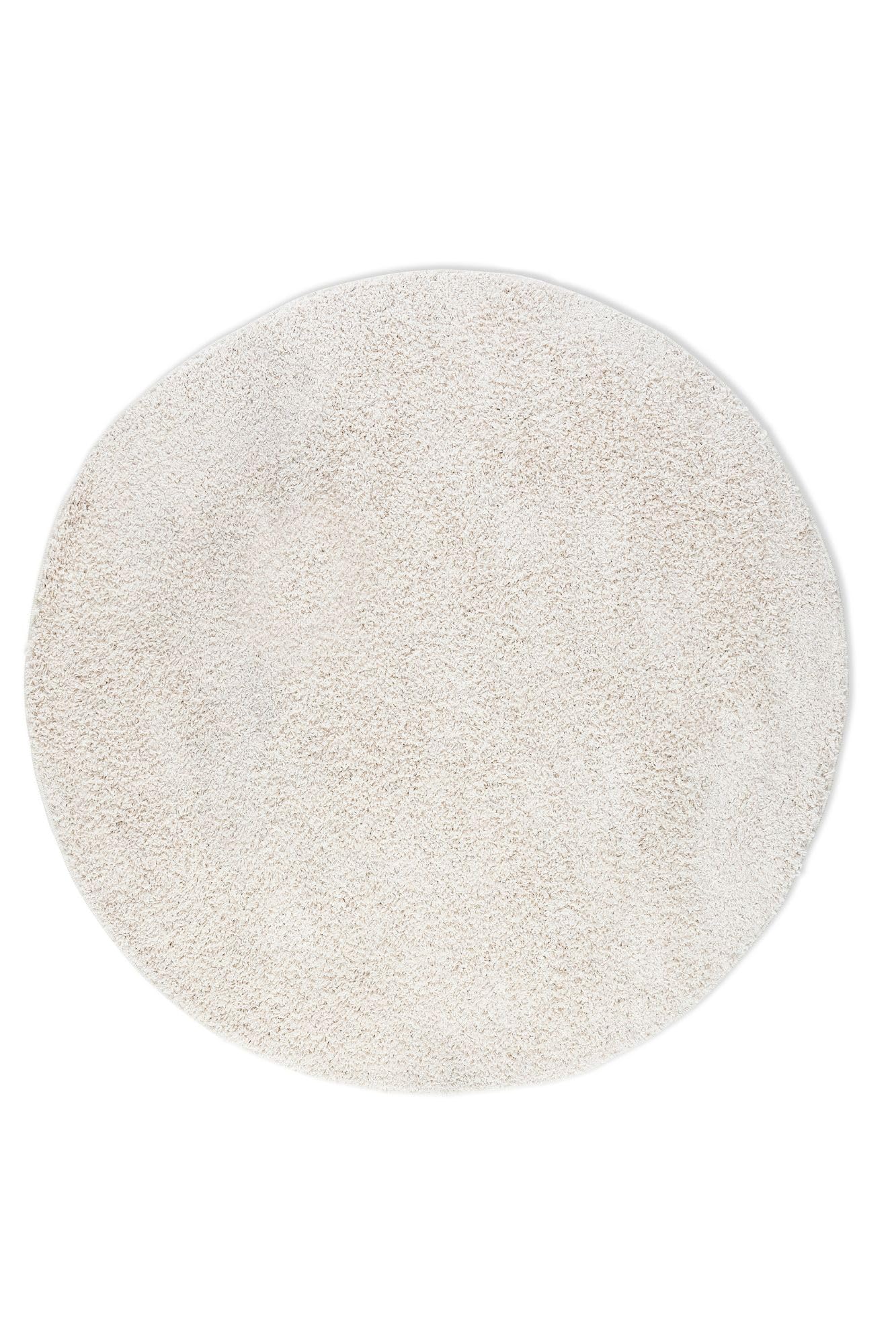 freundin Home Collection 105978 Round Shaggy Fluffy High Rug-Plain Soft Easy Care Long Pile for Living Dining, Bedroom - Image 3