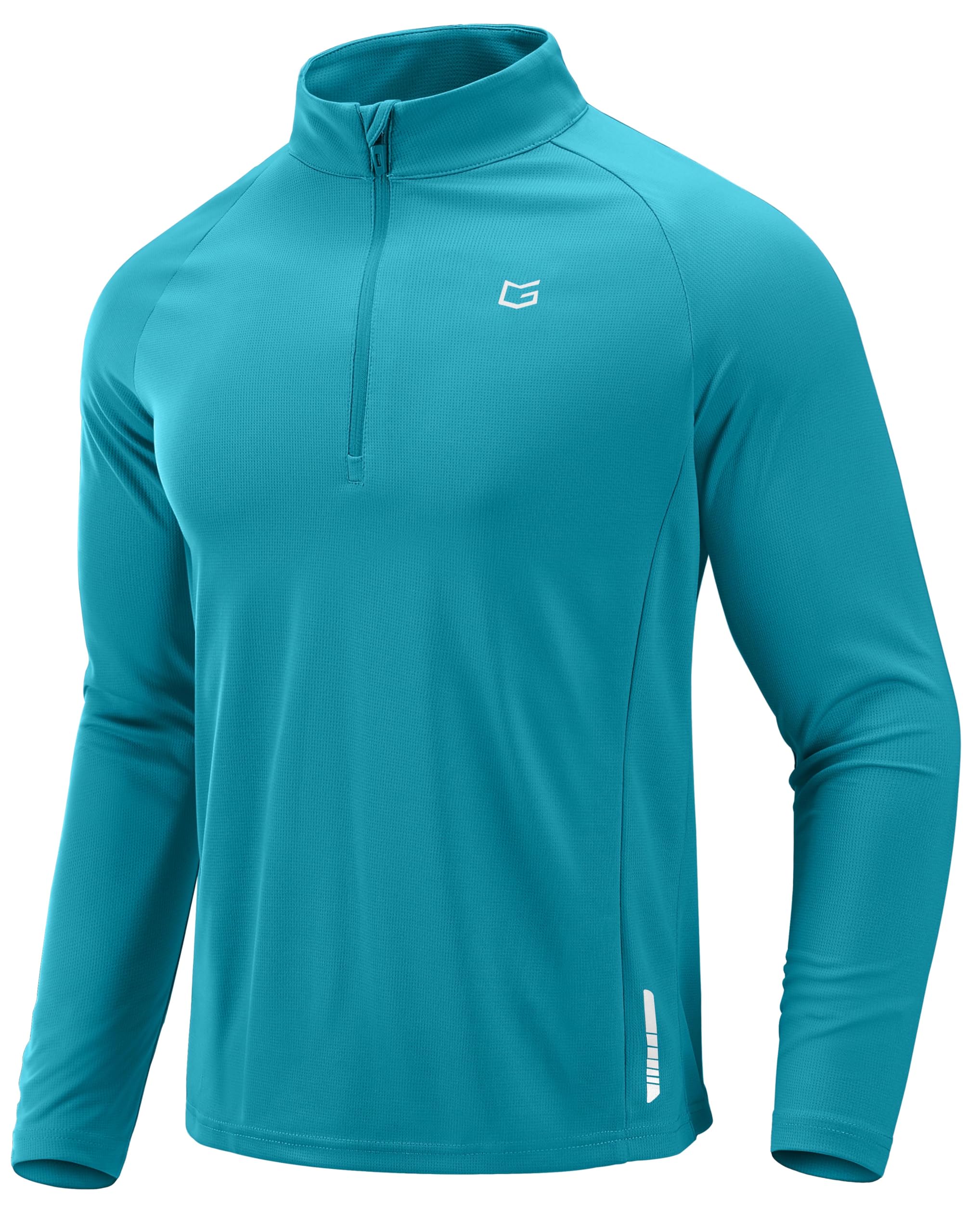 G Gradual Men's Quarter Zip Pullover Running Athletic Shirts Long Sleeve