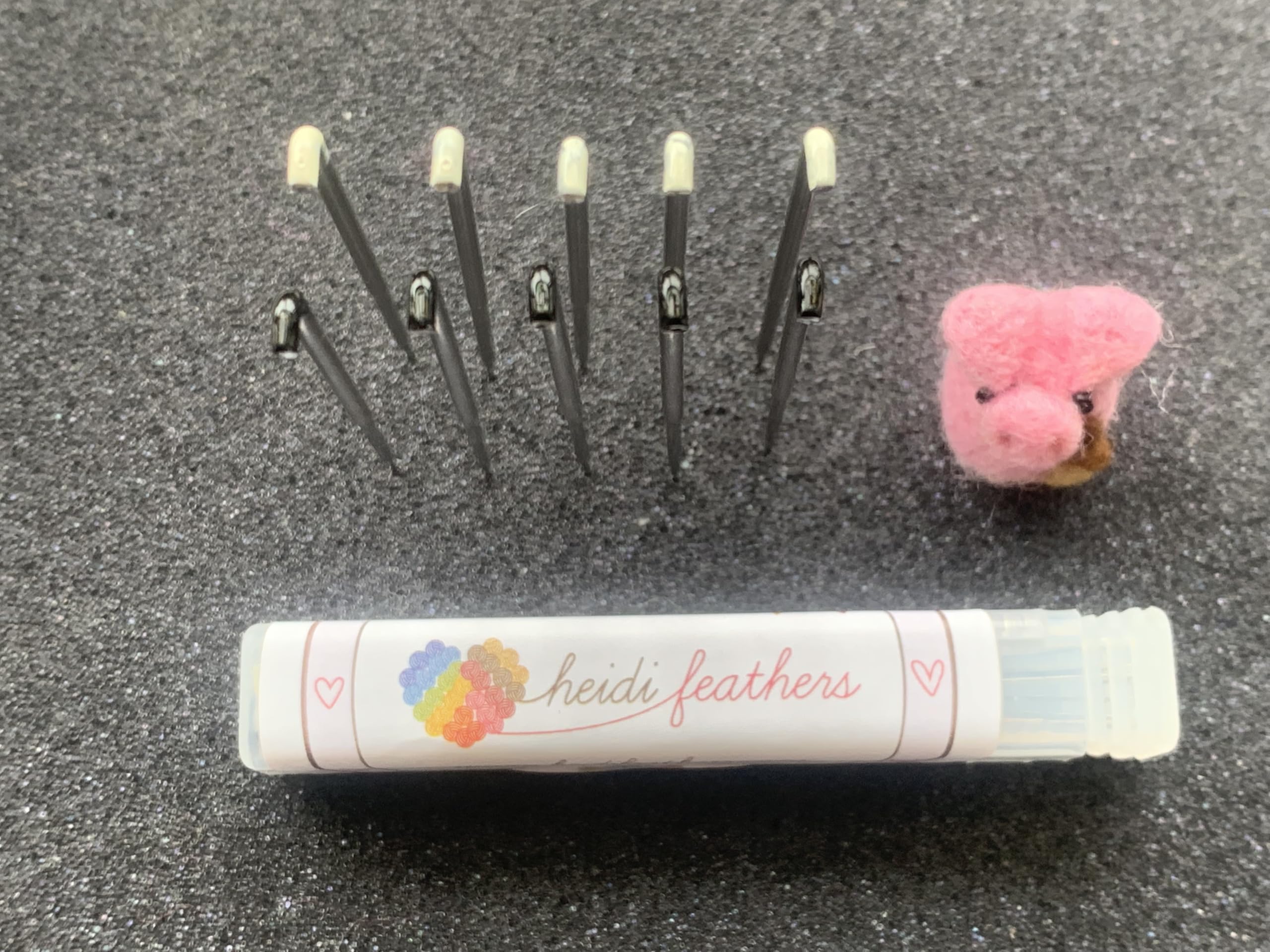 A Selection of Different Heidifeathers Felting Needle Mixes (Star Mix)