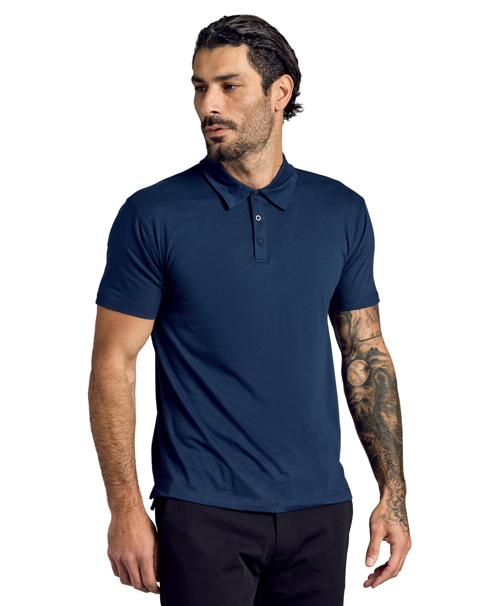 True Classic - Men's Classic Fit Short Sleeve Polo Shirt - Assorted Colours