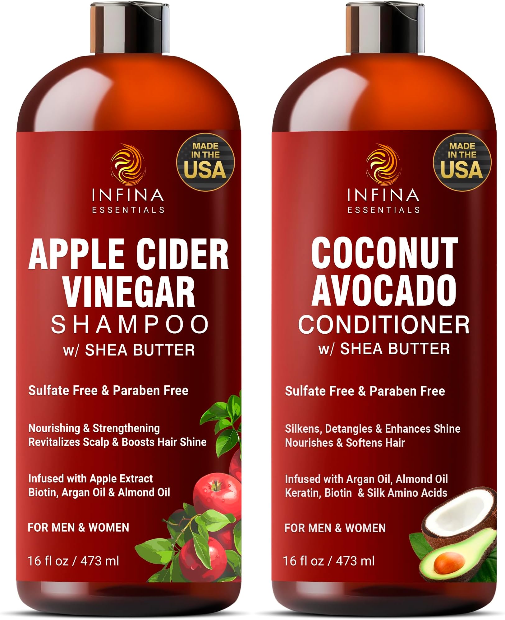 WOW Skin Science Apple Cider Vinegar Shampoo & Conditioner