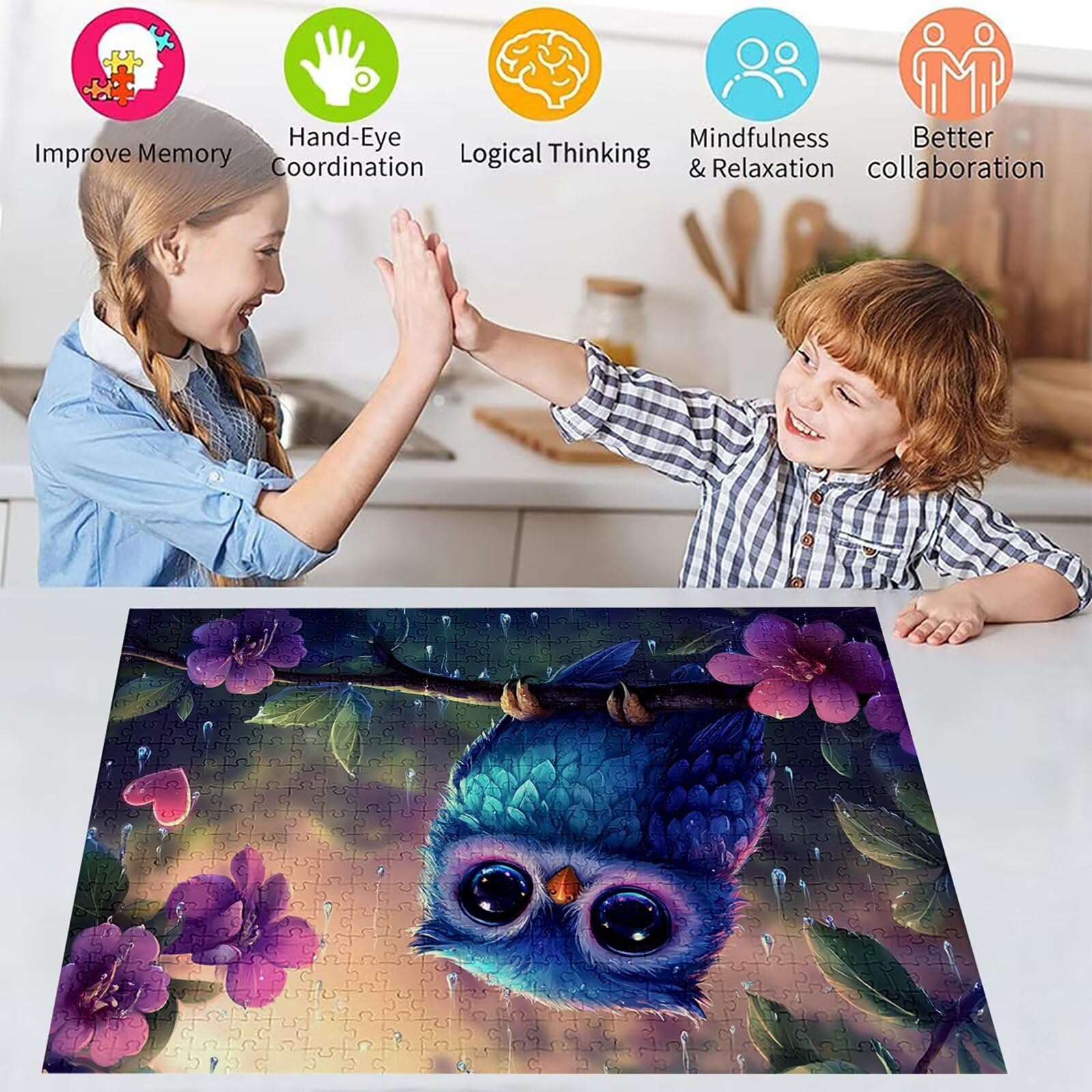 Puzzle 3000 sztuk zwierzę puzzle dla dorosłych kwiaty 122 x 81 cm unikalne rzemiosło klasyczne 3D drewniana układanka do rodzinnych gier aktywnych, układanka zrób to sam do dekoracji ścian domu