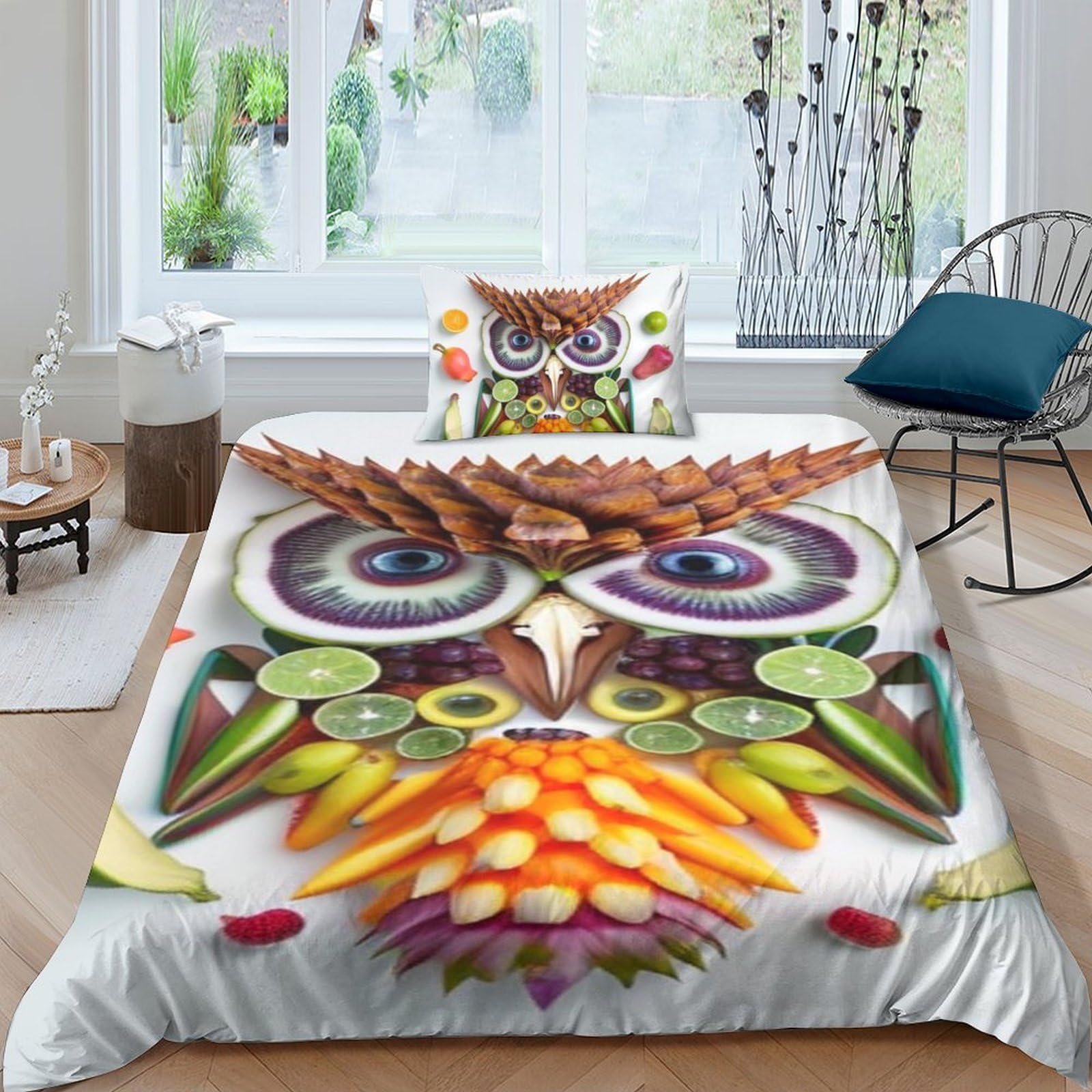 Housse de couette imprimée 3D microfibre de qualité supérieure parure 3 pièces