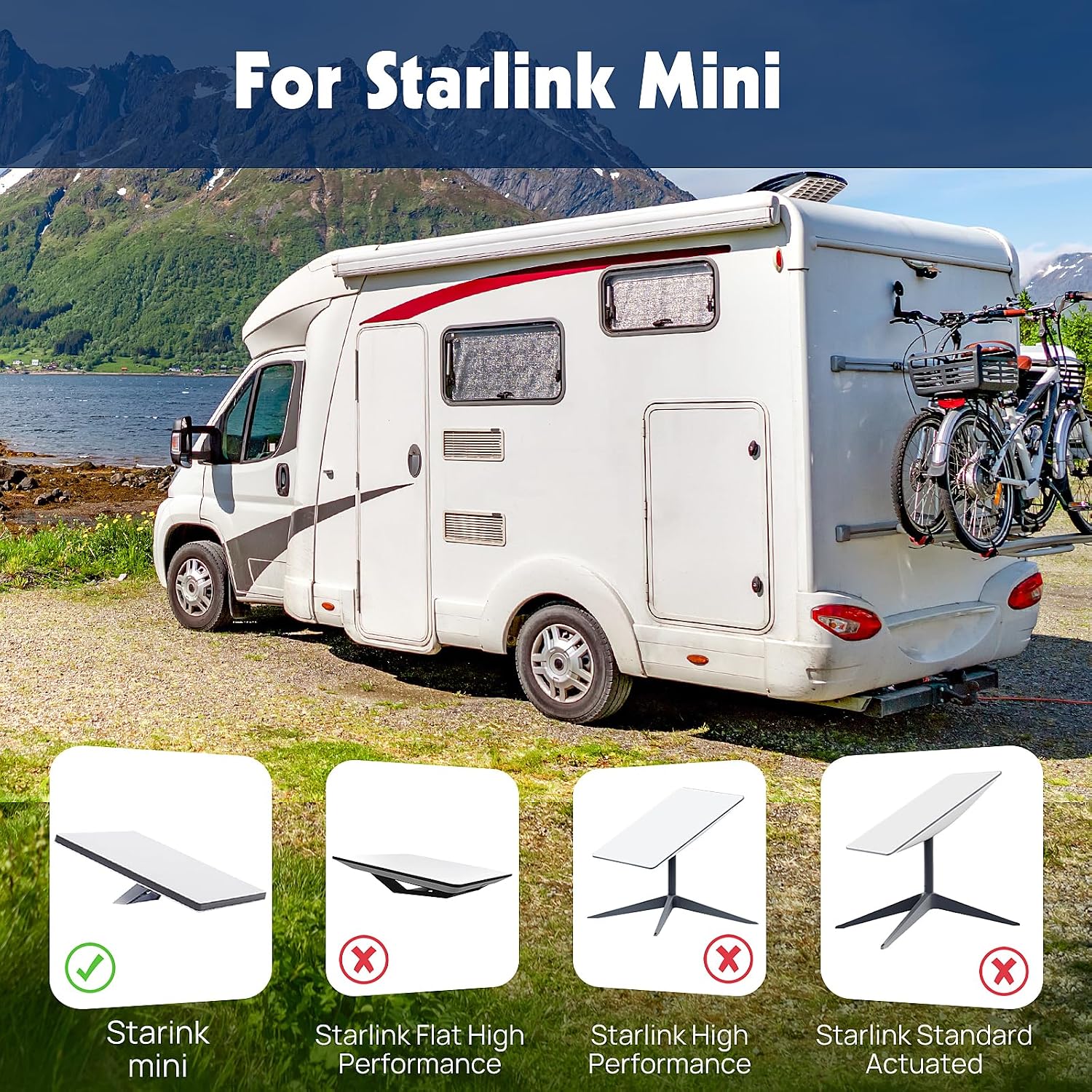 Starlink Mini Car Adapter - 12V~24V DC Power Cable for Star Link Mini - Compact & Stable Star Link 12v Adapter for Car, RV, Camping, and Off-Grid Use