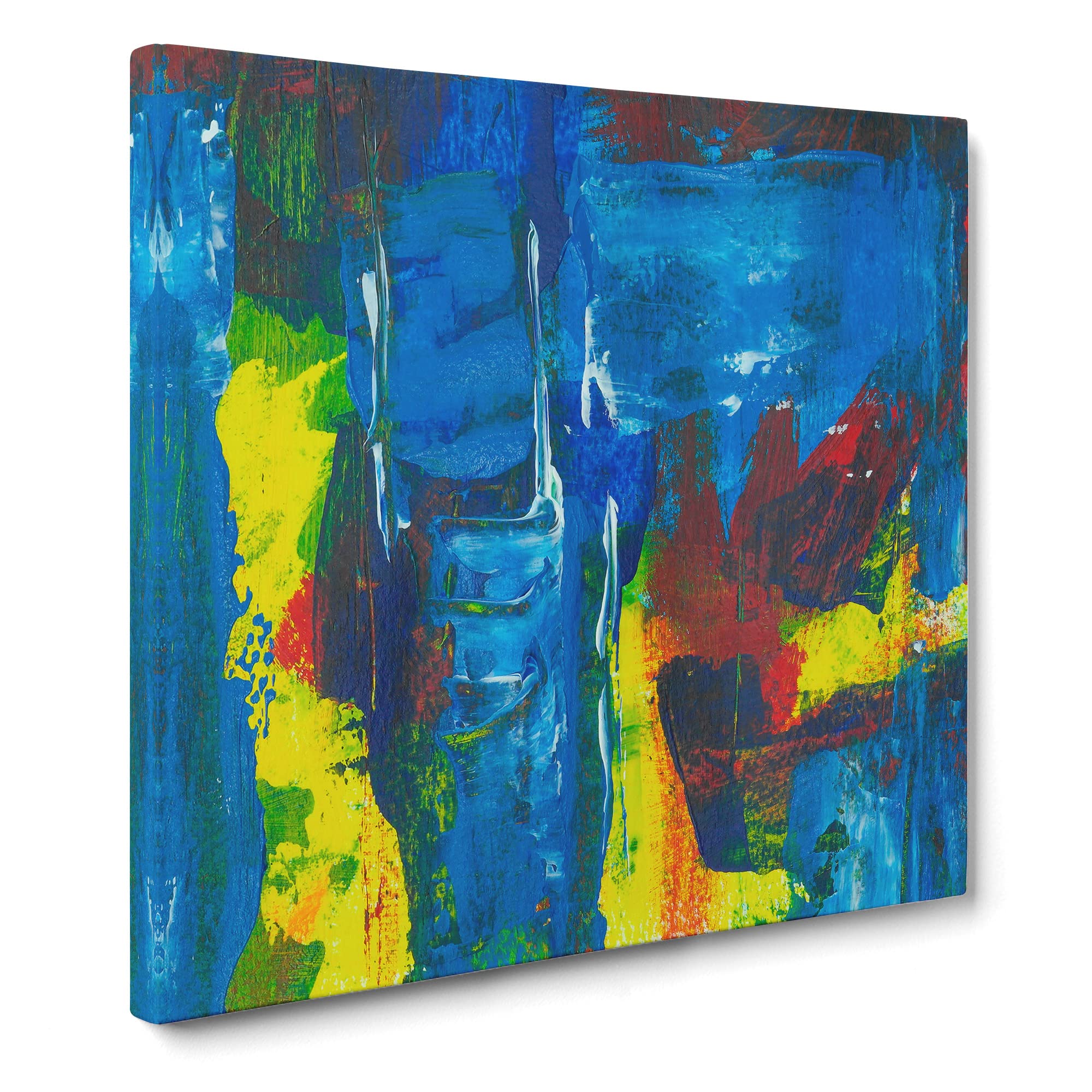 Abstract Art Painting Vol.83 by S.Johnson Canvas Print, Mixed, 35L x 35W cm