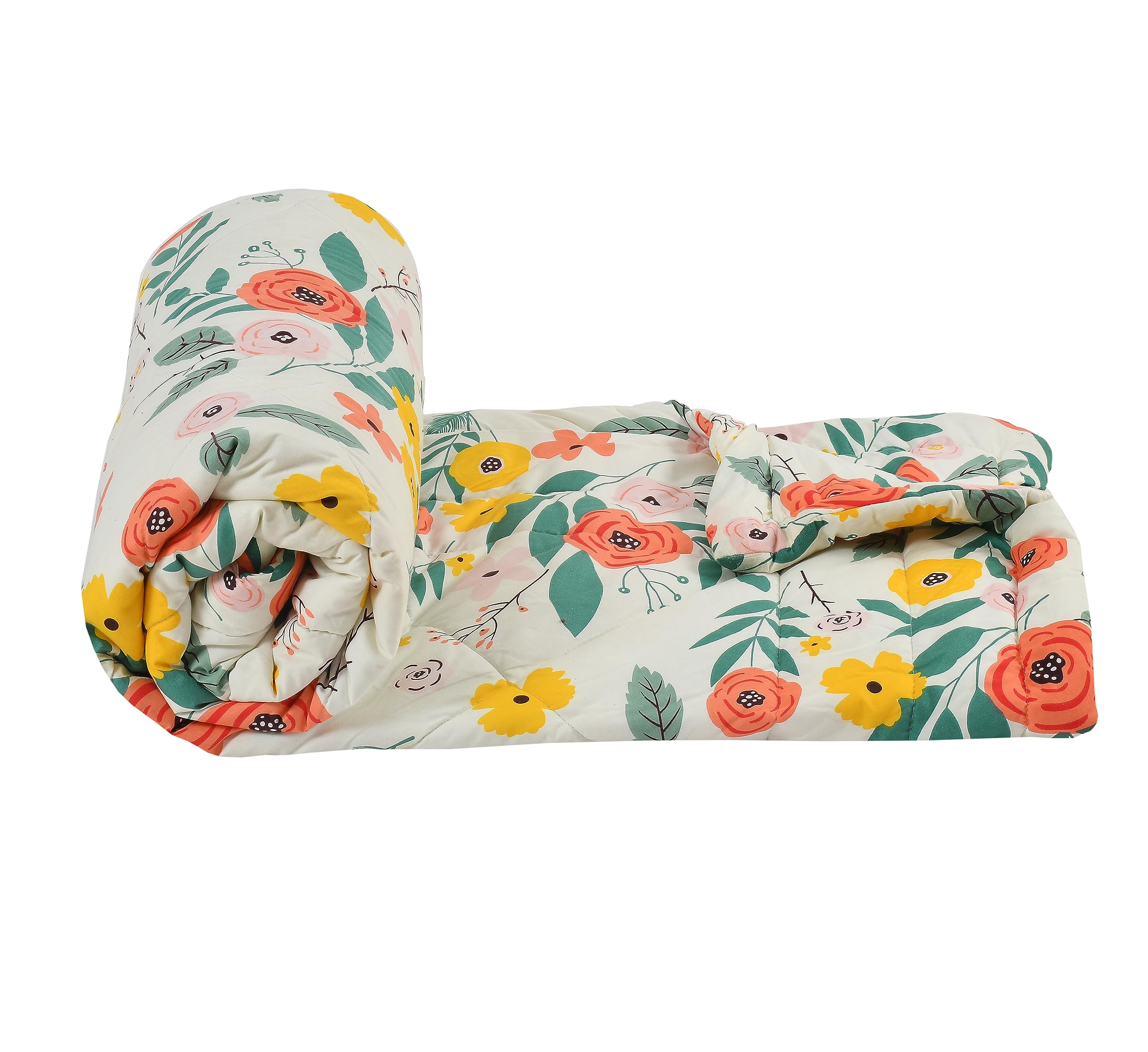 FRESH FROM LOOM All Seasons Collection Micro Fiber Comforter | Dohar | Quit | Double Bed | Double Weaved | Washable | Hypoallergenic Skin Friendly (Beige | 90x95 in, Microfiber)