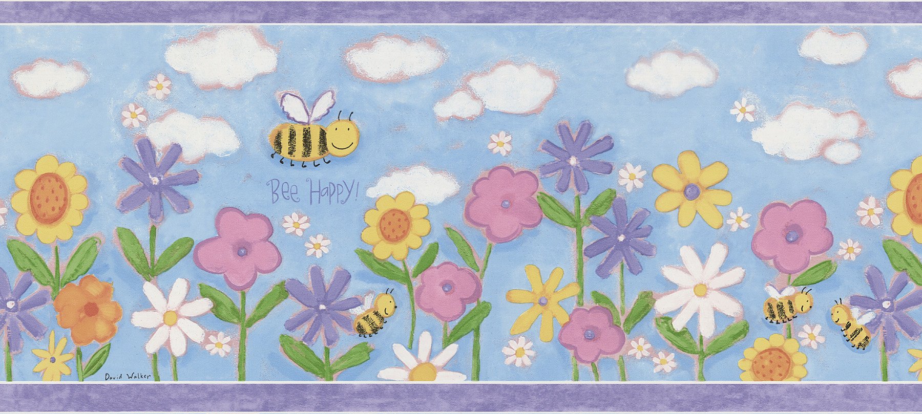 Cenefa de pared de abejas Brewster soluciona paredes aburridas con diseño infantil de abejas