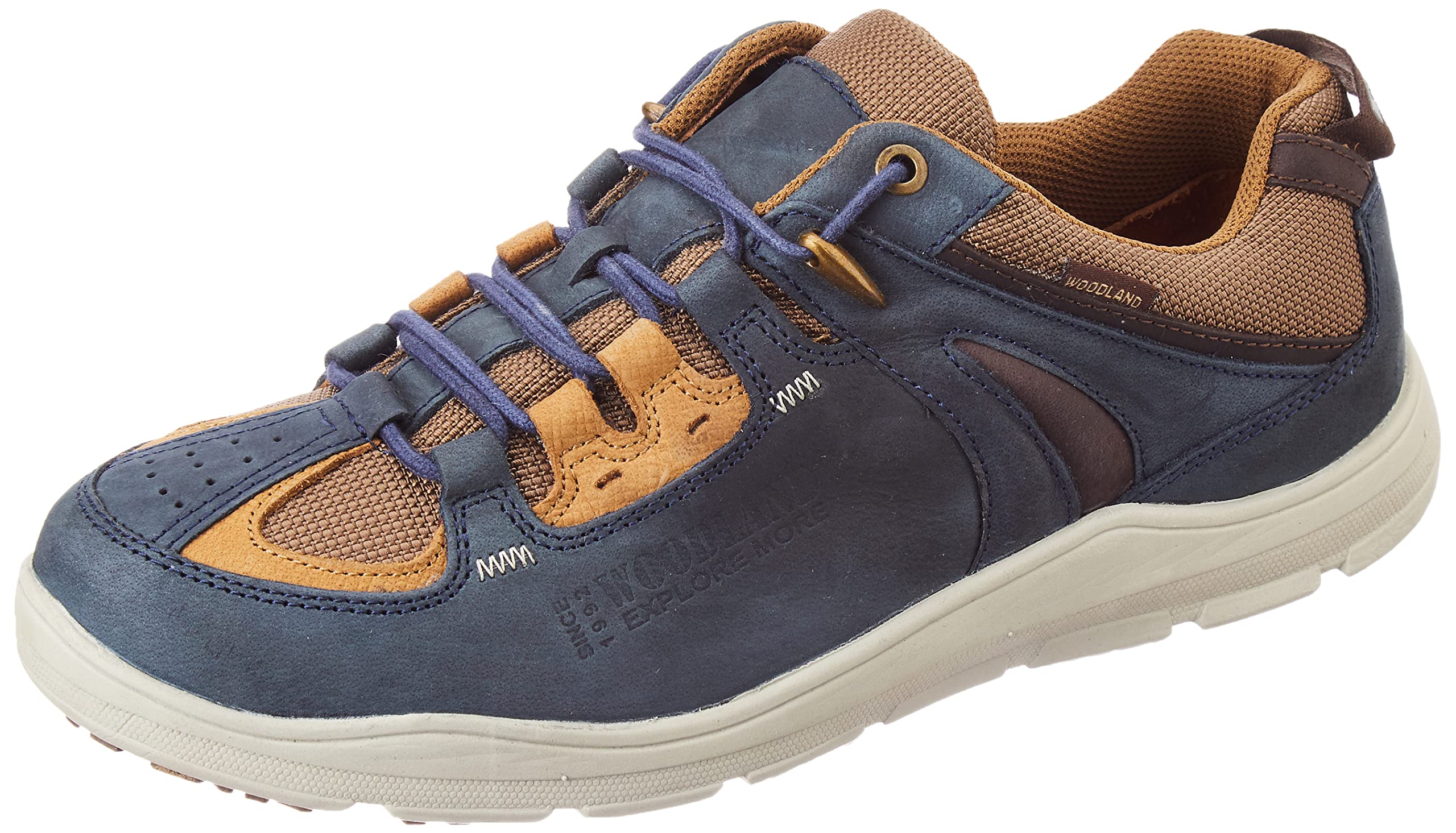 Woodland Mens Navy Leather Casual Shoe-5 UK (39 EU) (GC 3719120) (B0C94CZCNK) Amazon Price History, Amazon Price Tracker