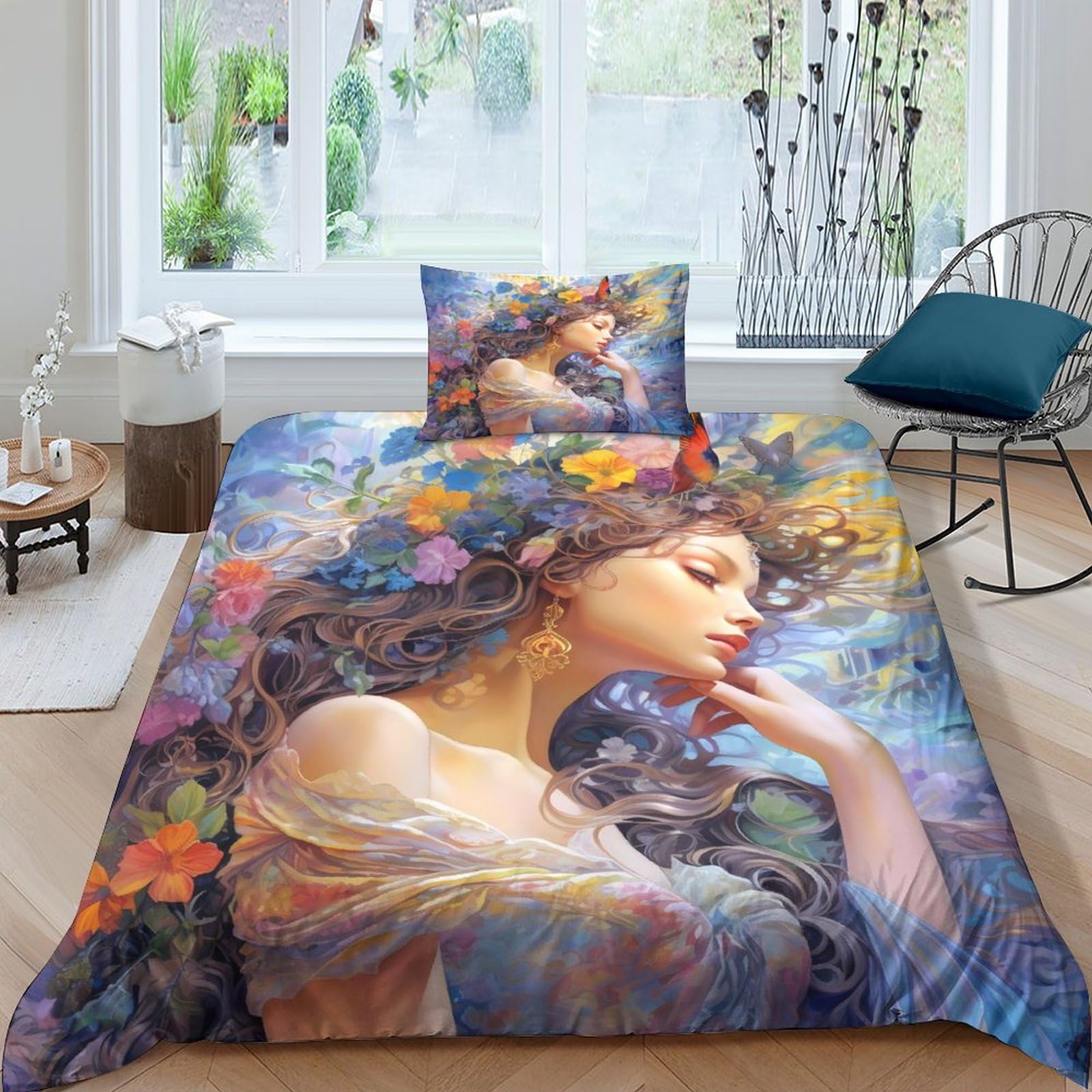 Housse de couette 3D art fantastique pour chambre enfant et adulte