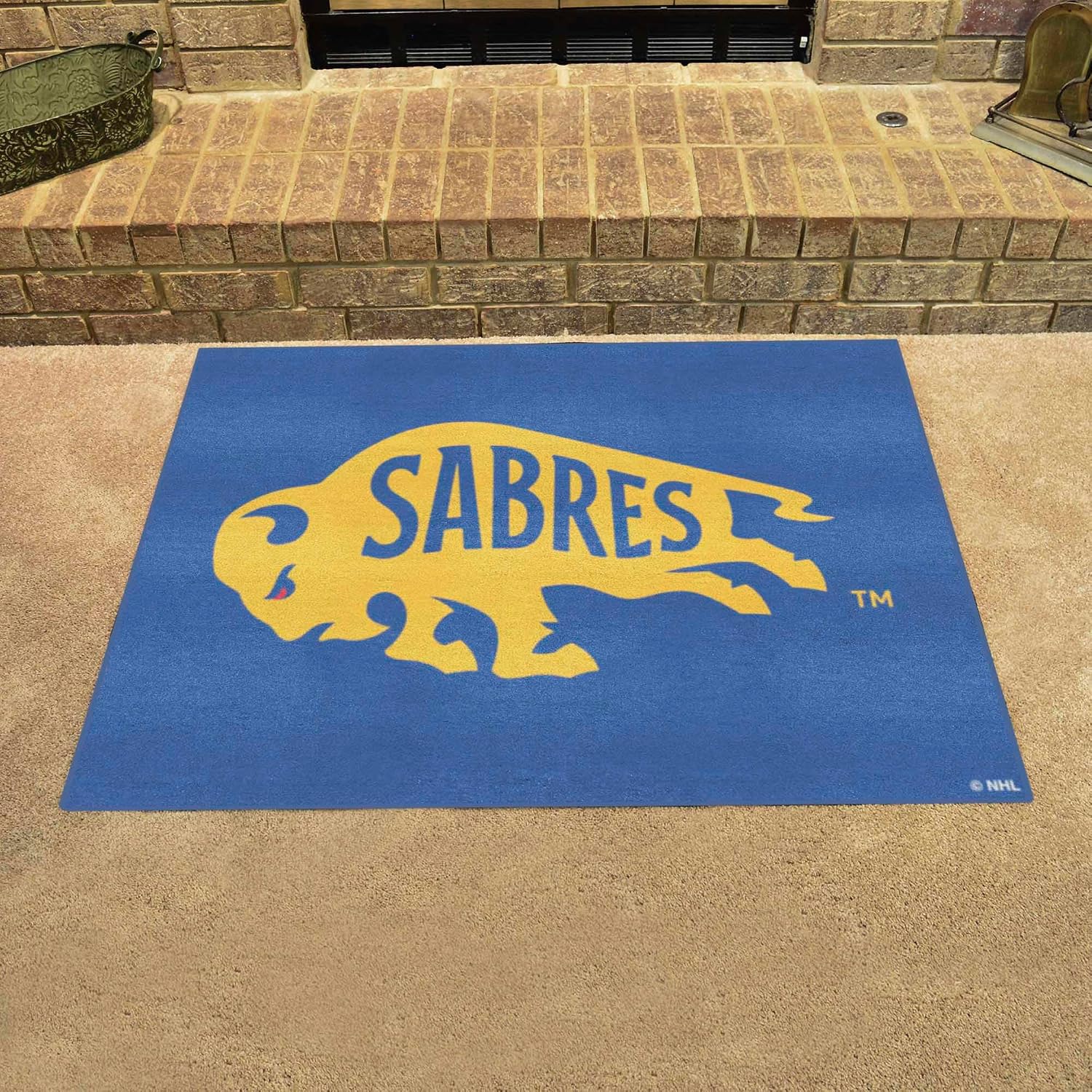 FANMATS 38518 NHL - Buffalo Sabres All-Star Mat | Blue | 33.75"x42.5" | Retro Sabres Buffalo Logo