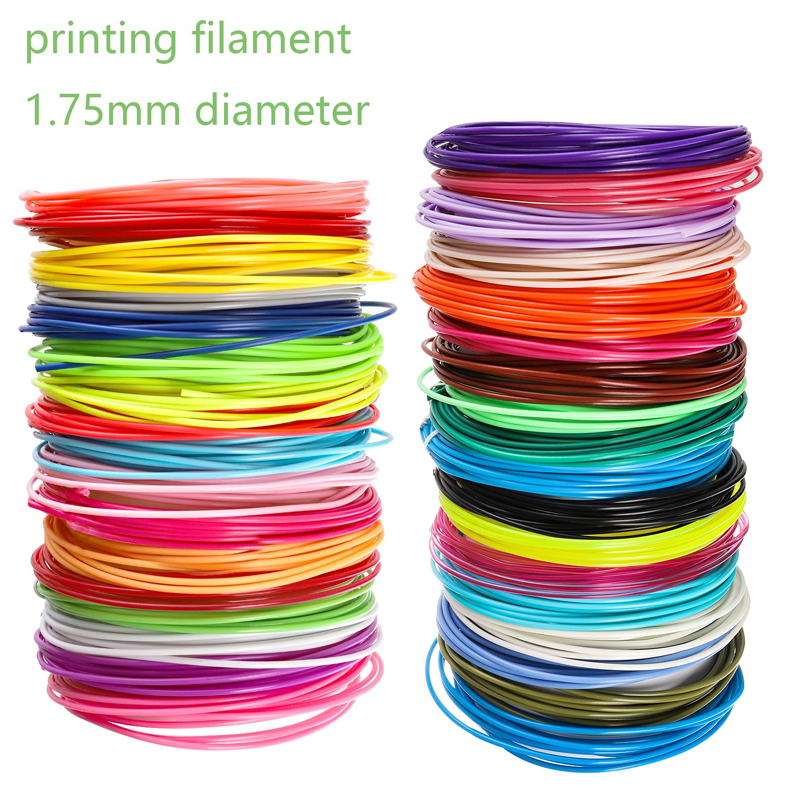 Amazon.co.jp: Yarlung 35色 1.75mm 3Dペンフィラメント 通常のPLA 3D