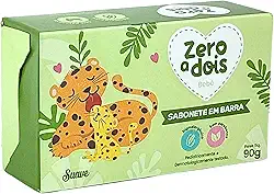 Zero a Dois, Sabonete em Barra para Bebês, Aroma Suave, 90g
