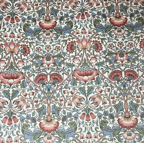 Miniatura 2 de Tela de terciopelo para jardín primaveral vendida por metro, material de costura botánico floral, estilo Morris, tapicería textil por metros