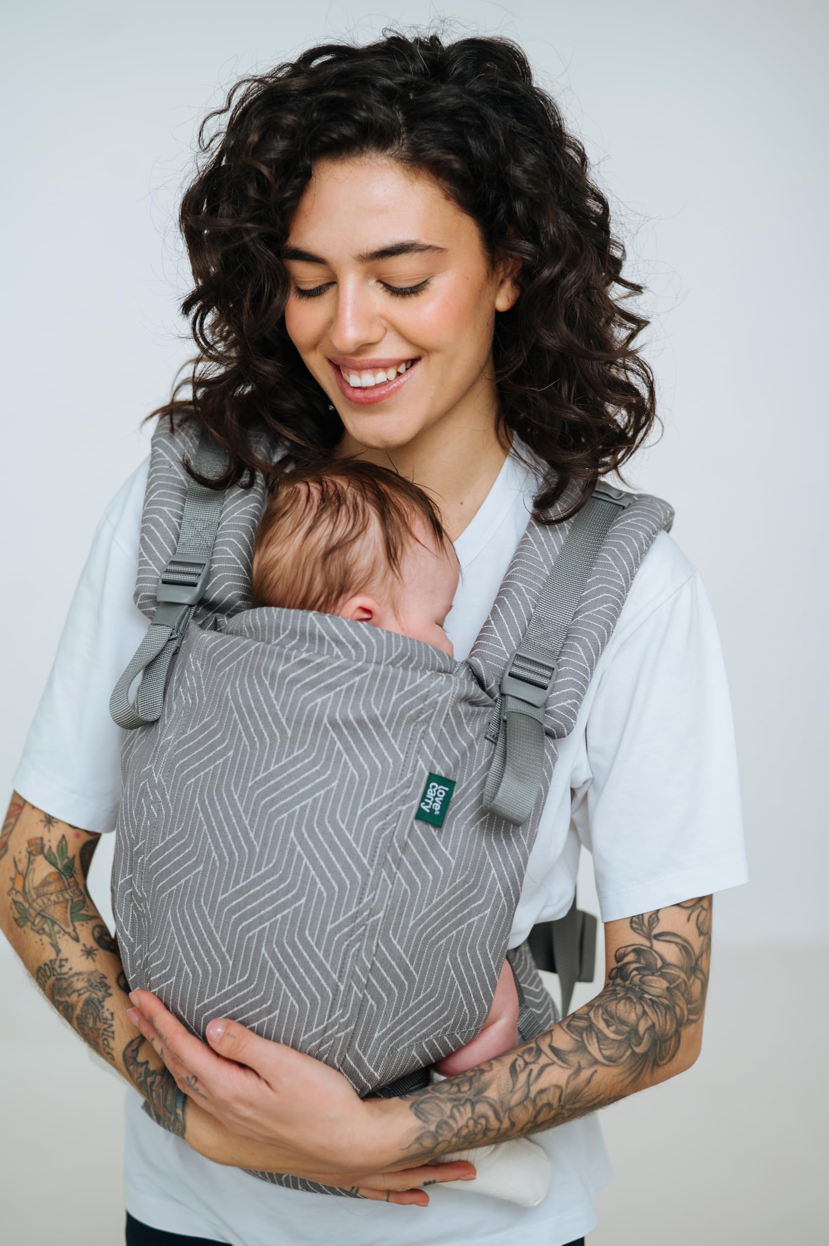 Love & Carry ONE Evo Babytrage für Neugeborene (Wave) | Für Babys, Ergonomisch