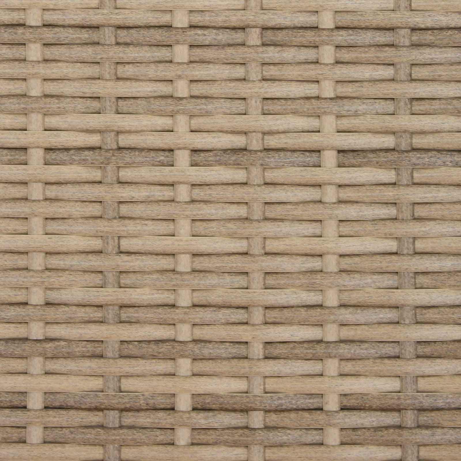 Liegebank mit Tisch Beige Hellgrau 126 x 65 x 112 cm Gartenbank Balkonbank Terrassenbank mit Verstellbarer Rückenlehne und integriertem Tisch für Entspannung im Outdoor-Bereich