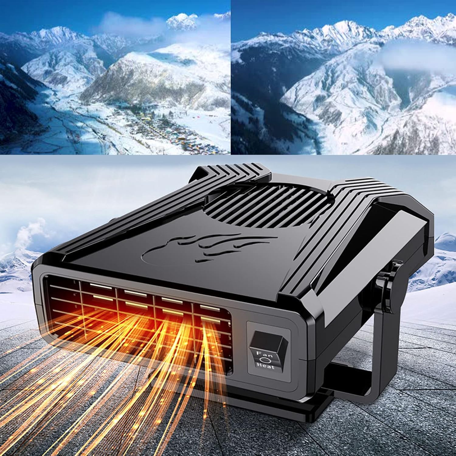 Car Heater Parkarma 12V 2 in 1 Fast Car Heater and Cooler Windscreen