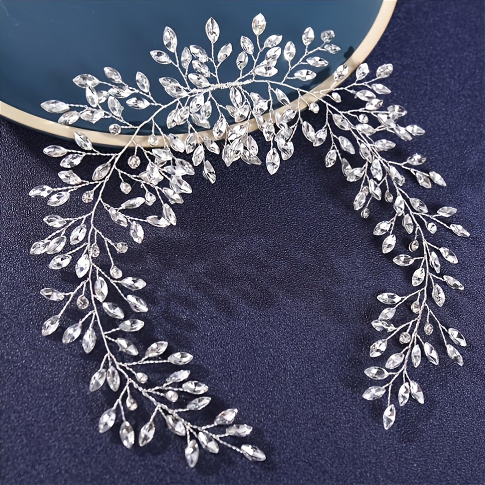 Haarschmuck Kristall Stirnband Hochzeit Haarranke Band Stirnband Haarband Braut Hochzeit Haarschmuck Schmuckband