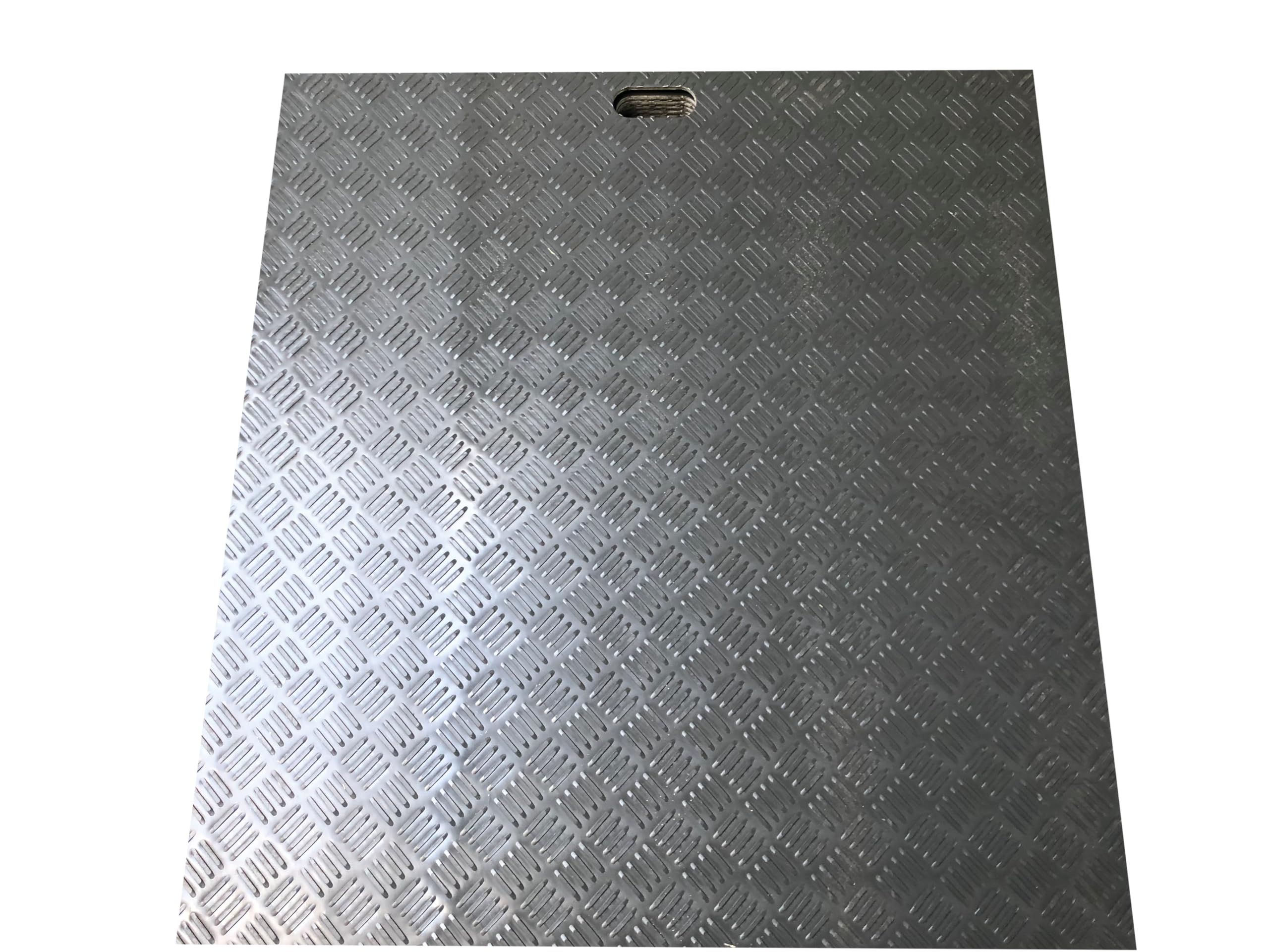 P. Lindberg Bodenschutzmatten, Belastbarkeit 10t, 240×110×1 cm, 4er-Pack | Robuste Kunststoff-Straßenplatten mit Tragegriffen, rutschfeste Zugangsmatten für Bagger, Bauwesen, Einfahrten, Rasenschutz