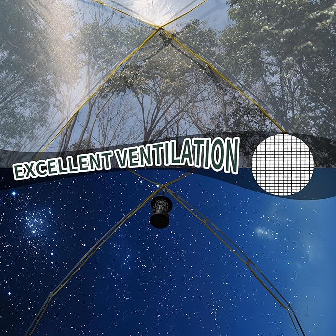 Carpa para Camping 4 Personas Impermeable Fácil Montaje miniatura 6