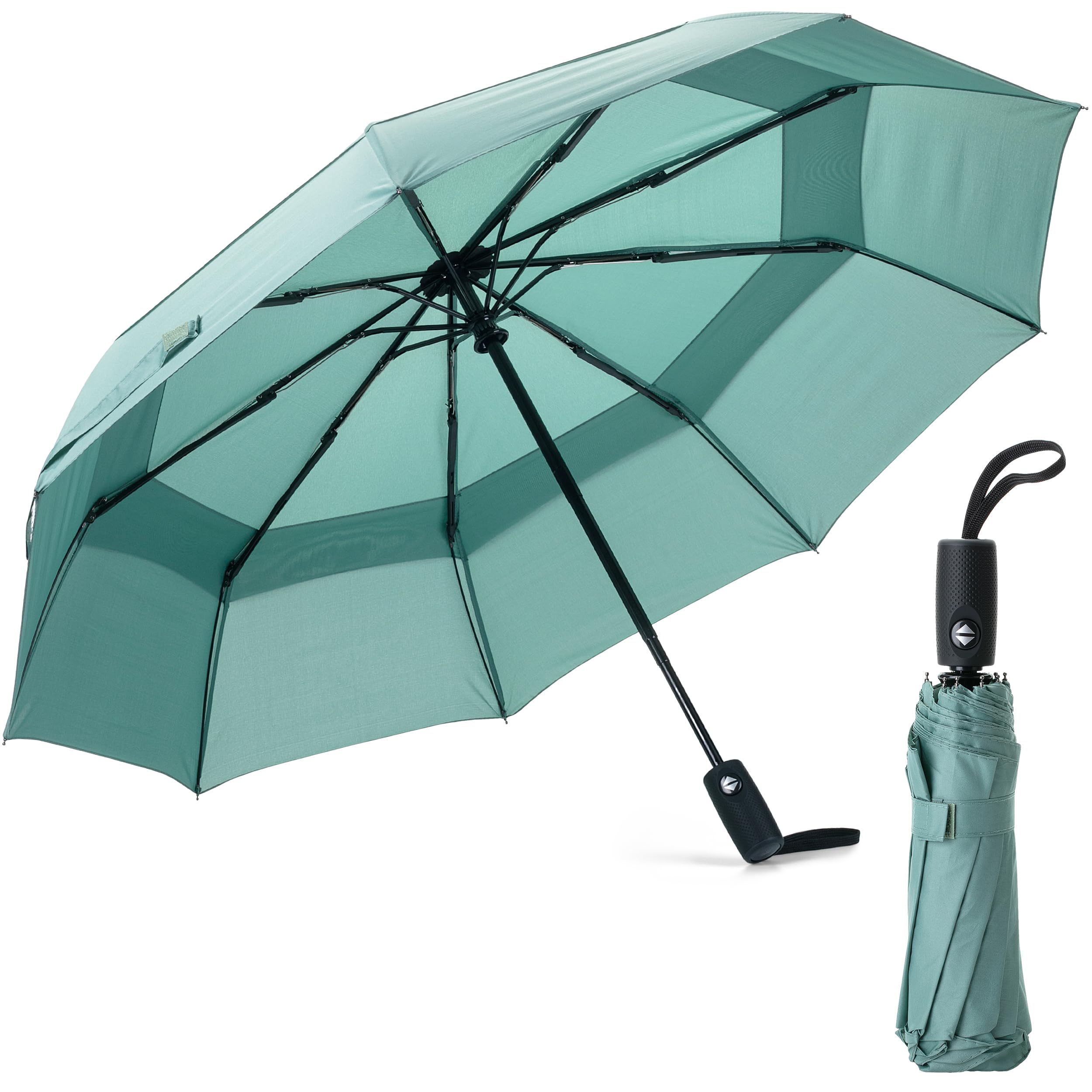 Mr. Pen Green - Windproof Travel Umbrella, Automatic Umbrellas For Rain, Compact Umbrella, Travel Umbrella Compact, Windproof Umbrella, Umbrellas For Rain Windproof, Compact