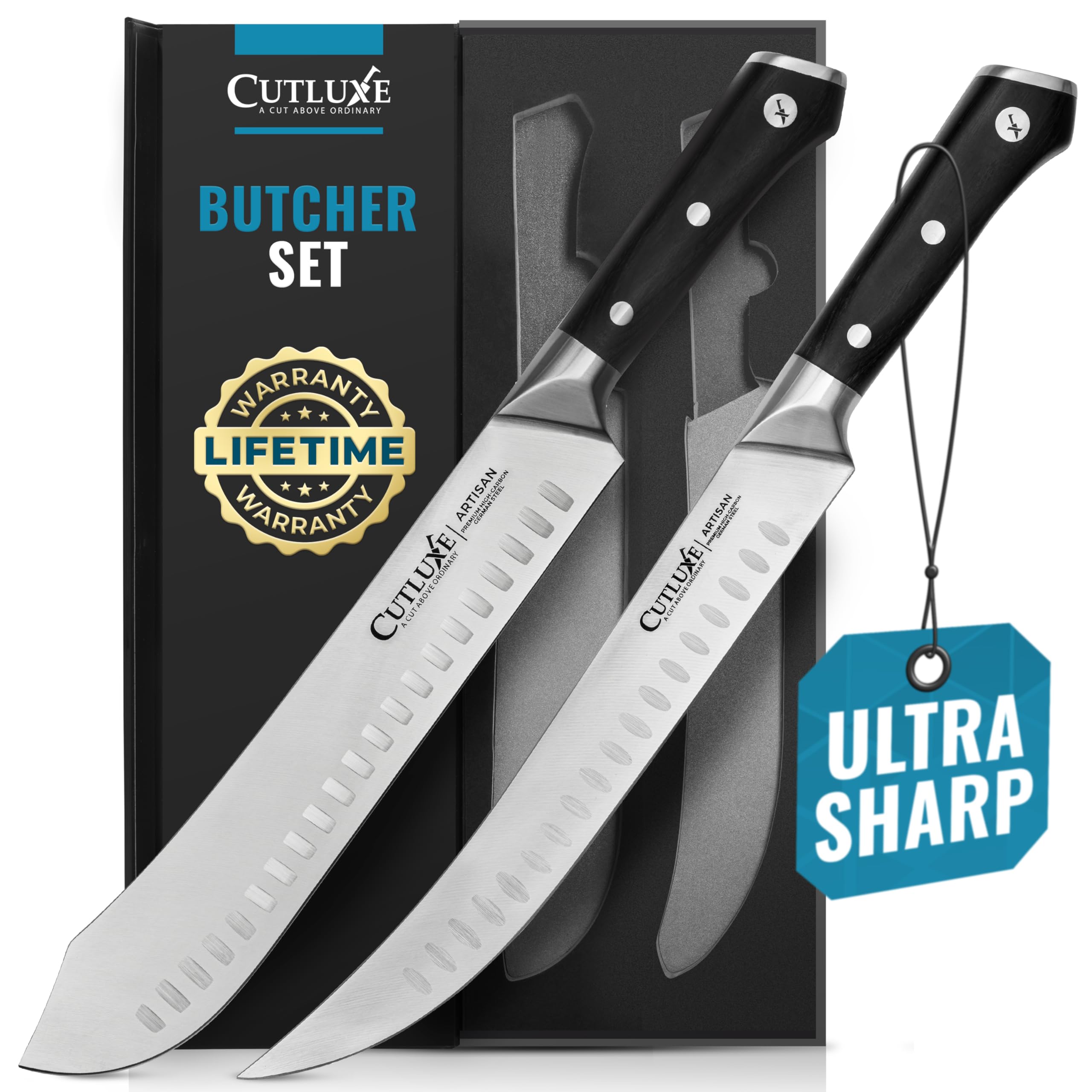 【BUTCHER PRODUCTS】BOATNECK 44 XL 美品 Amazon.com: Cutluxe Butcher Knife Set – Cimeter Breaking