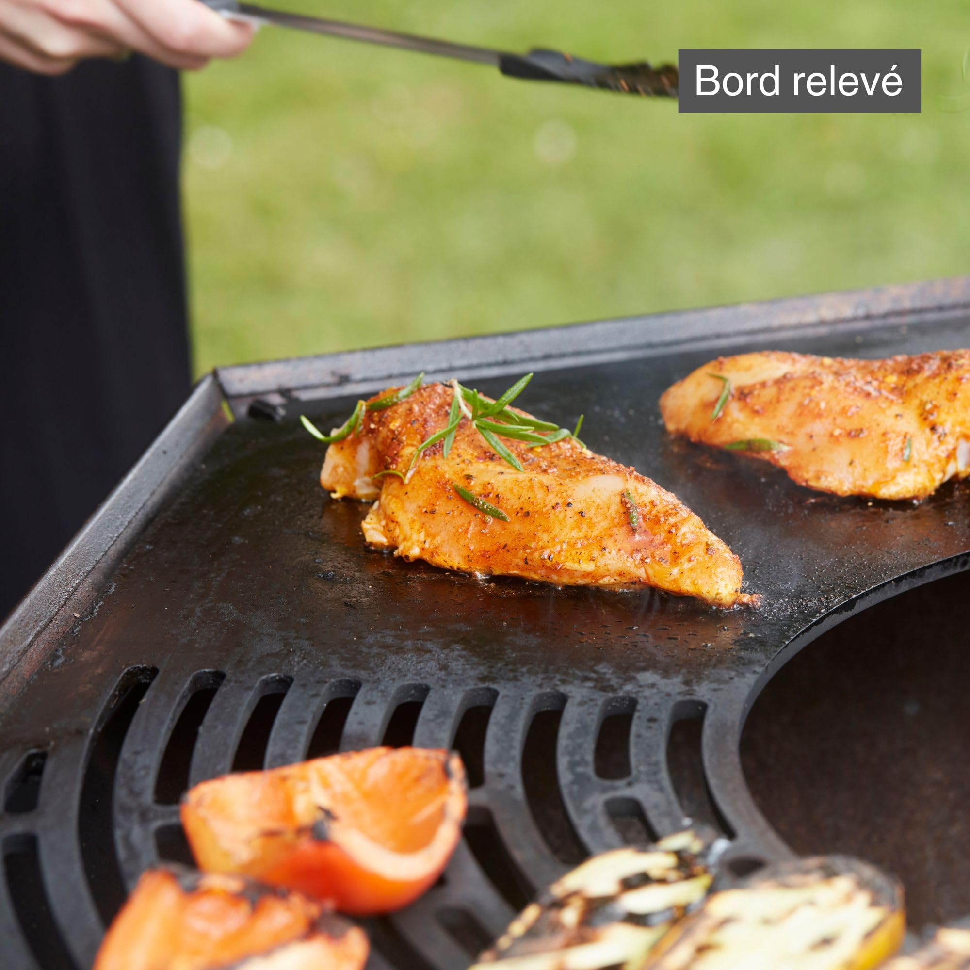 Barbecook Nestor oryginalny grill zewnętrzny na drewno z deską i podwyższoną kratką ze stali corten, 92 x 92 x 120 cm