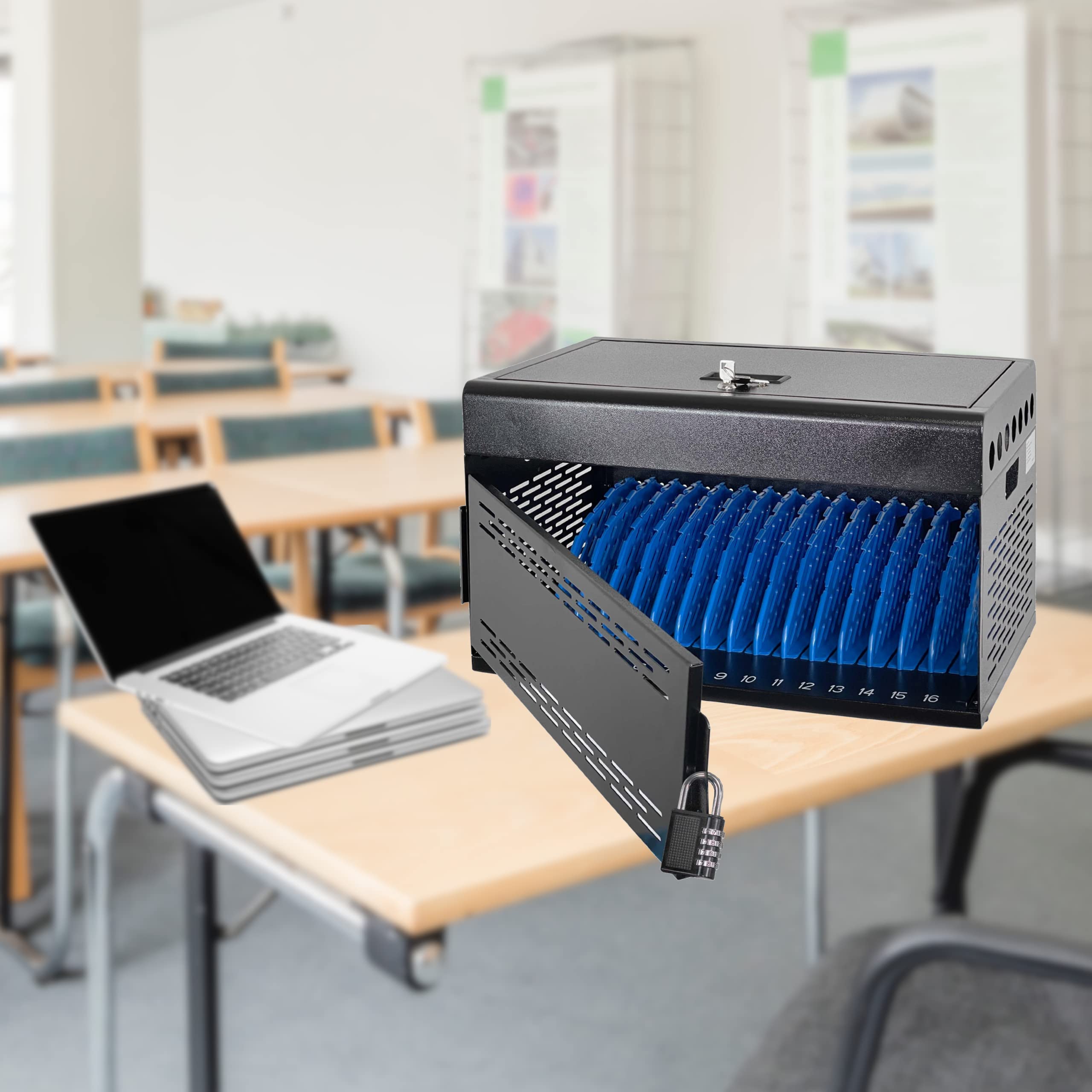Buy Laptop Charging for 16 Devices Locking Charging Station