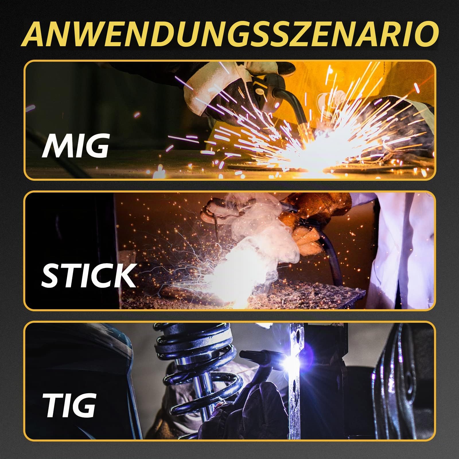 TOOLIOM Schweißerhelm 92,5 X 42,5mm Auto Verdunkelung True Color Großes Sichtfeld Schweissmaske für Wig MIG ARC Schweißerhaube Automatik Solar Schweißschild