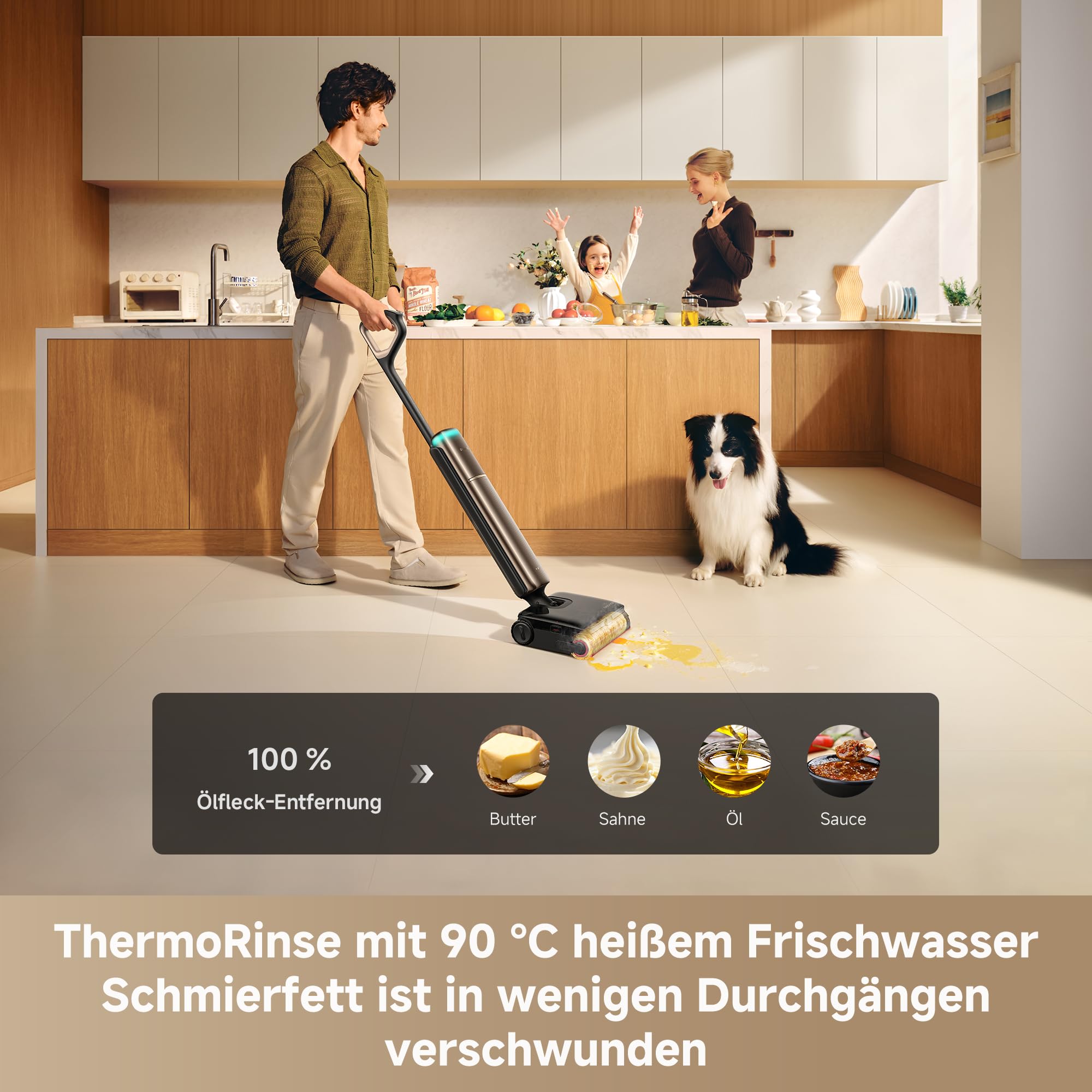 dreame T16 Pro Steam Nass- & Trockensauger, 200 °C Dampf