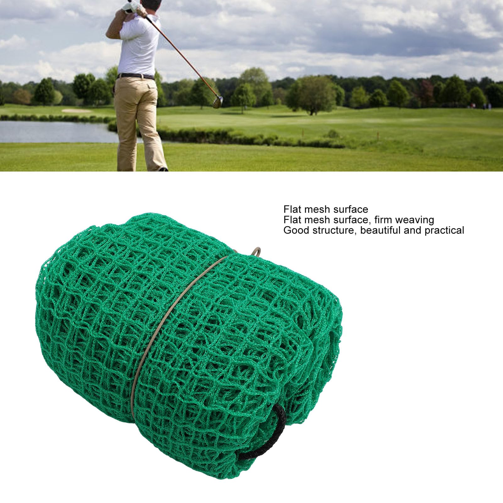 Green Polyethylene Polypropylene Practice Net 3x3m for Baseball Indoor Outdoor Training Ground