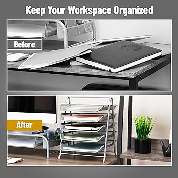 Amazon.com: Mind Reader 5-Tier Paper Tray Organizer, Vertical Amazon.com: Mind Reader 5-Tier Paper Tray Organizer, Vertical