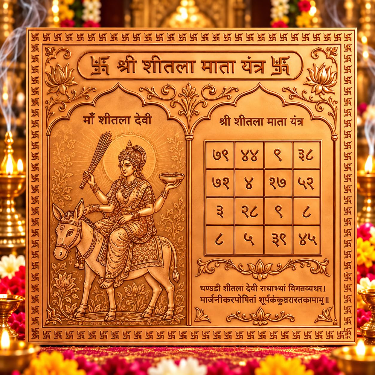 Copper Shiv Yantra - Spiritual Protection & Peace -26