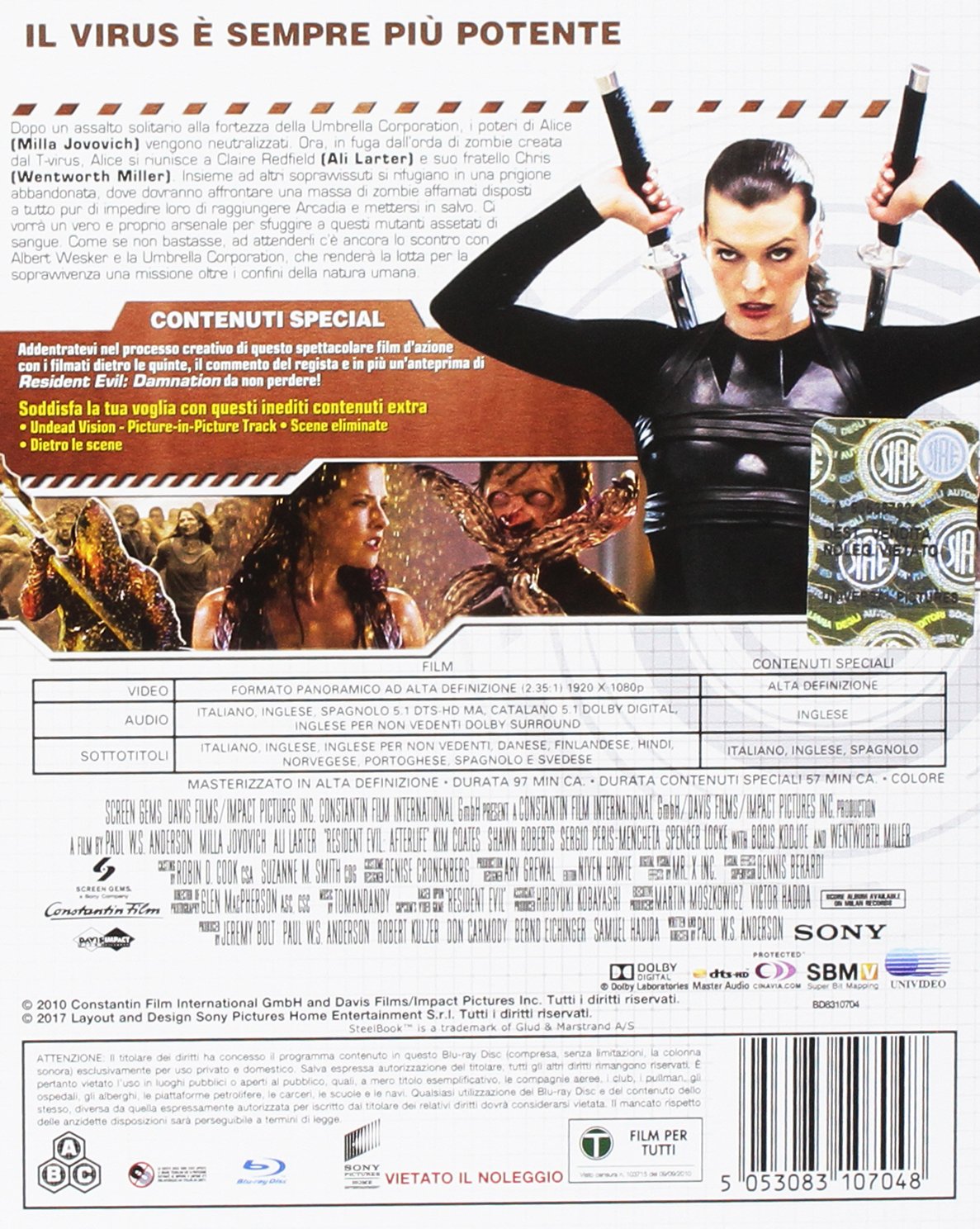 Resident Evil: Afterlife (Blu-Ray) Steelbook
