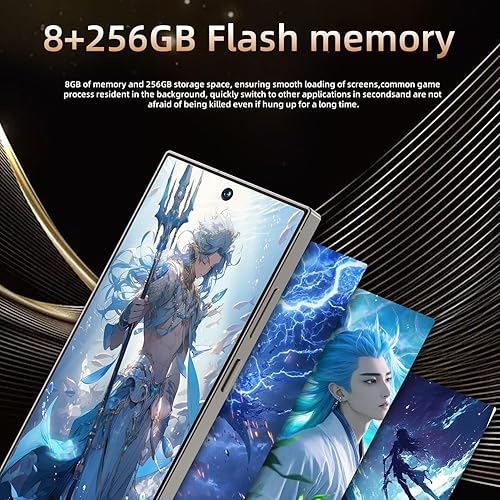 Miniatura 4 de Echoamo Teléfonos desbloqueados E25U 8GB+256GB Teléfonos celulares 6.82" Smartphone con bolígrafo incorporado, batería grande de 6800mAh 5G Dual SIM