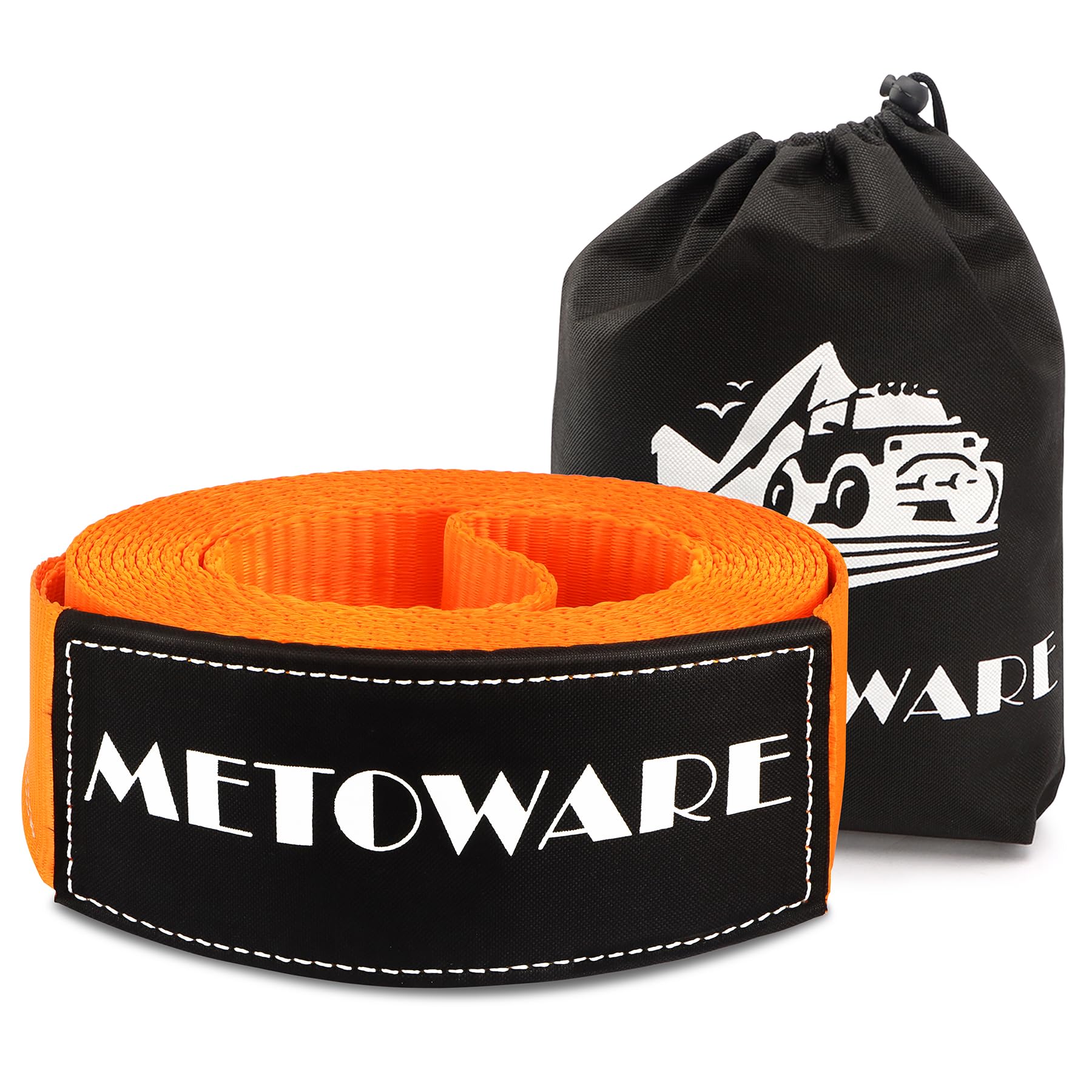 METOWARE Heavy Duty Tow Strap Offroad Recovery Kit, 4" x 20ft