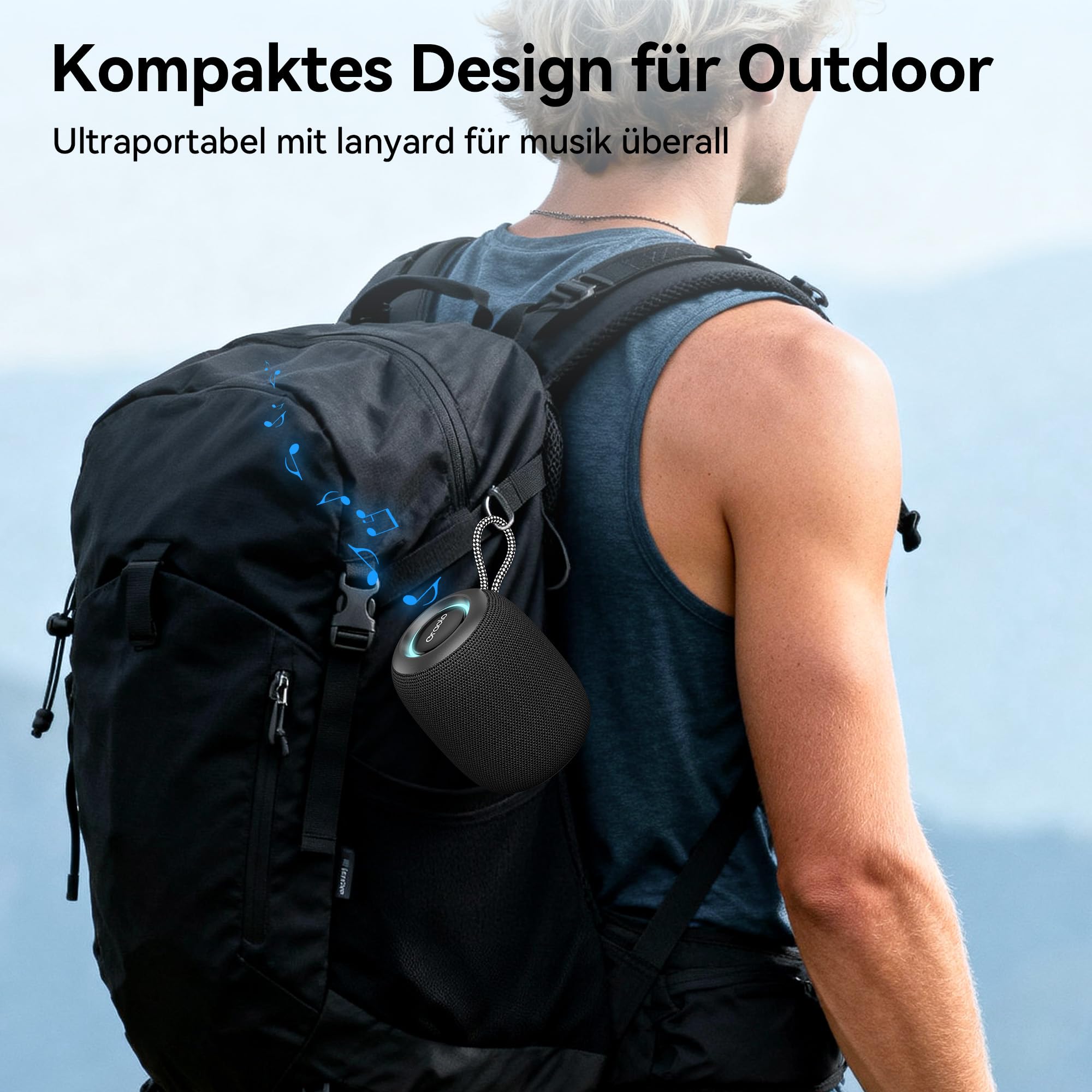 oraolo Mini haut-parleur Bluetooth - Petite boîte à musique portable