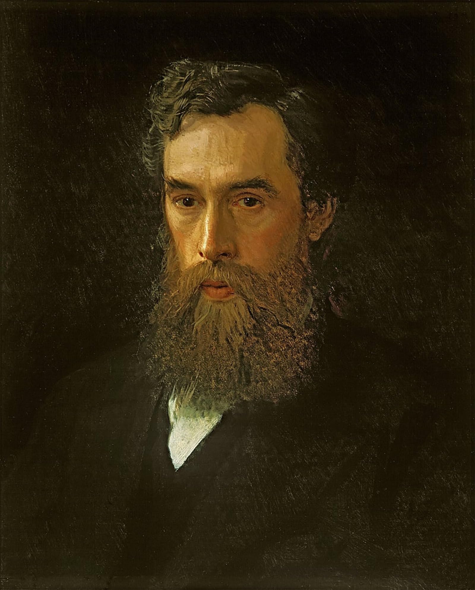 Posteriik No Frame Famous Print Pop Art Wall Art Graffiti Portrait Of Pavel Tretyakov By Ivan Nikolaevich Kramskoy Art Prints For Home Decor 60X90cm