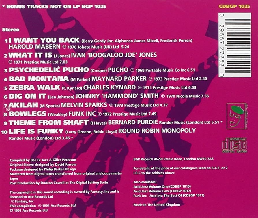 Amazon.co.jp: Acid Jazz Vol.3: ミュージック