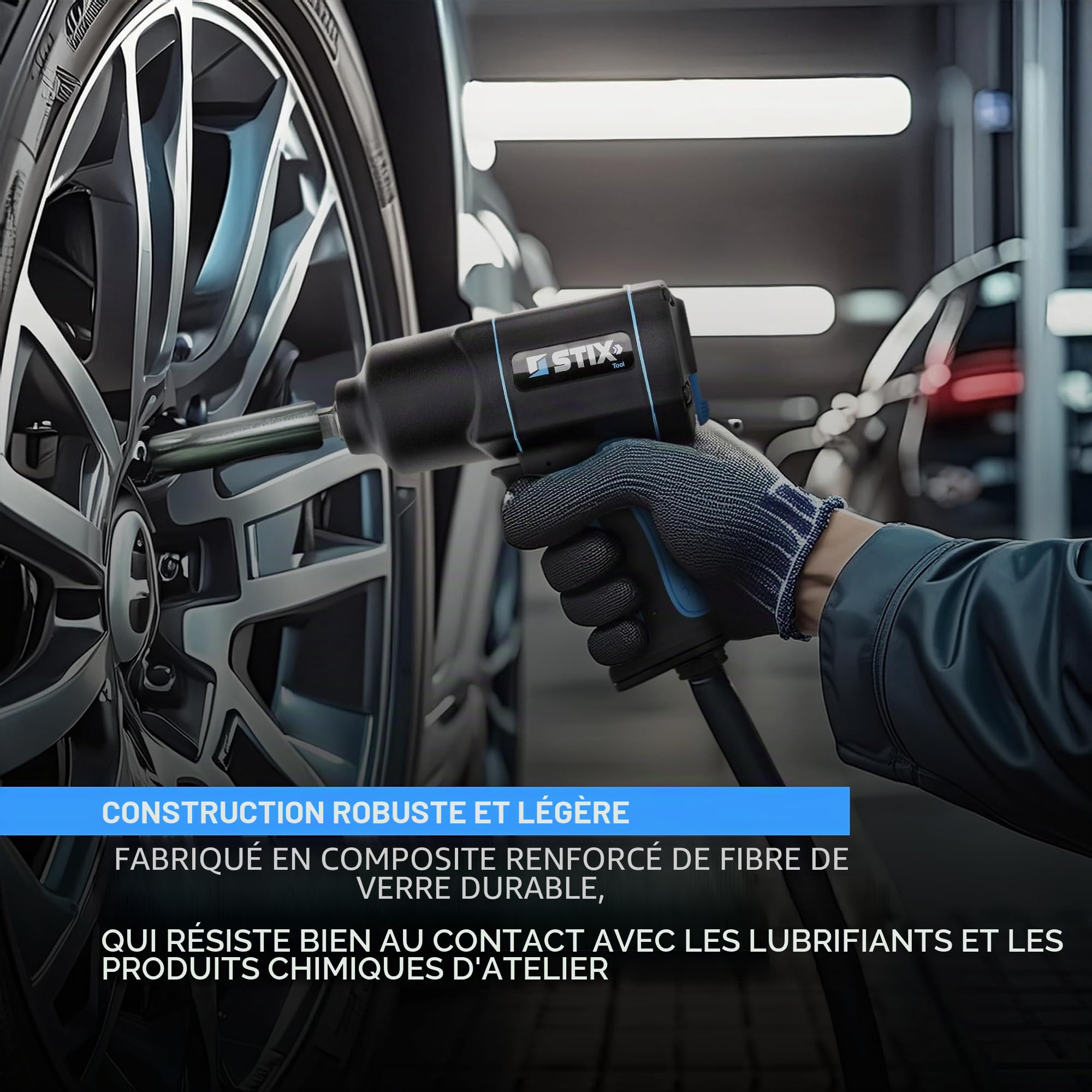 Stix Clé à chocs pneumatique STT-17 1/2" 1700 Nm Twin Hammer