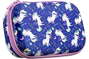 ZIPIT Unicorn Plastic School Box 8.5 x 5.75 x 2.5