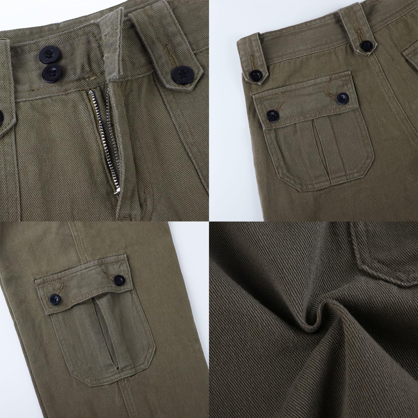 Cargo Jeans Damen Y2k Baggy Weites Bein Denim Hosen Niedrige Taille Mehrere Taschen Lose Streetwear Jeans