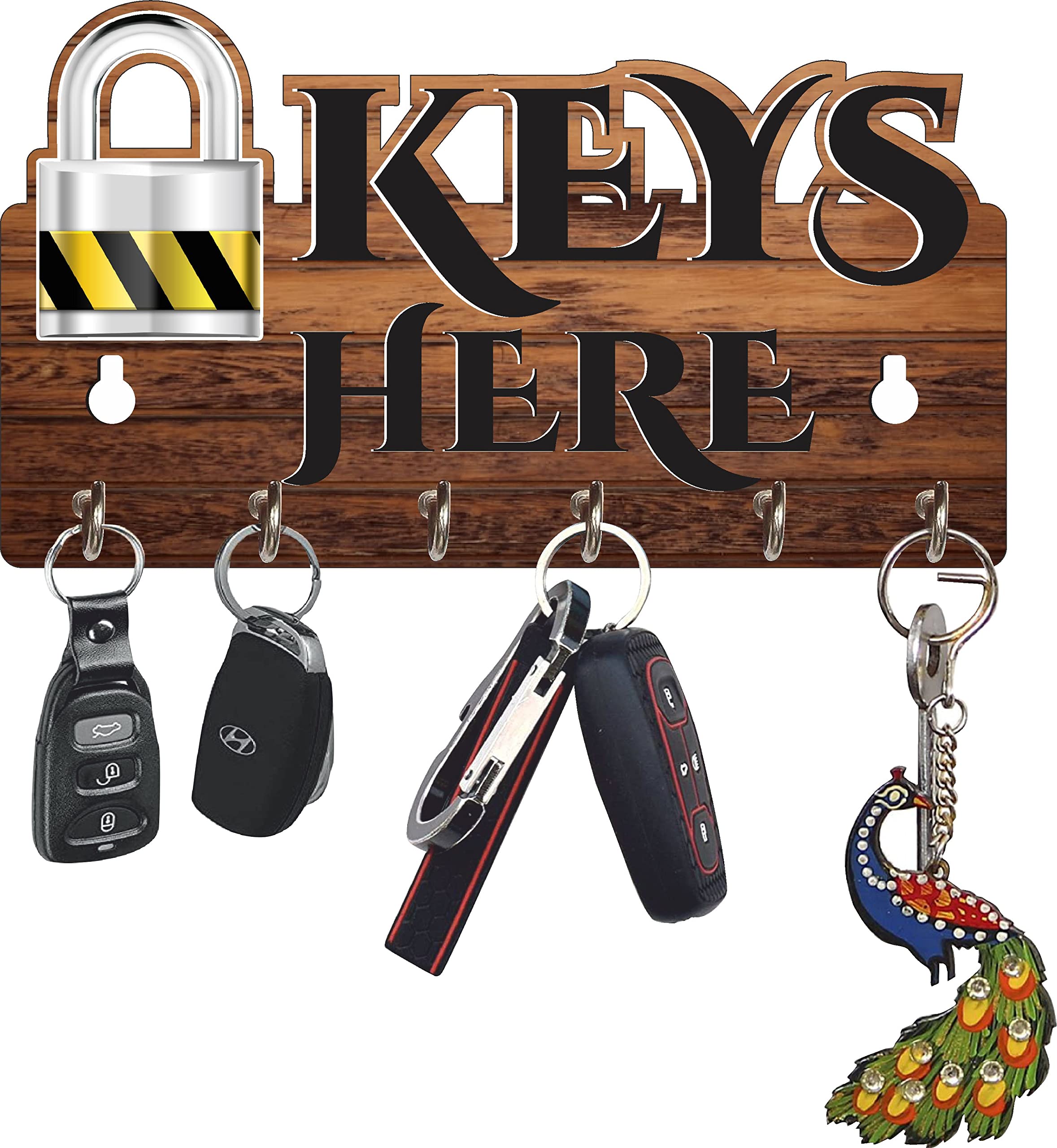 Stylish Key Holder - UV Printed Wall Decor -1