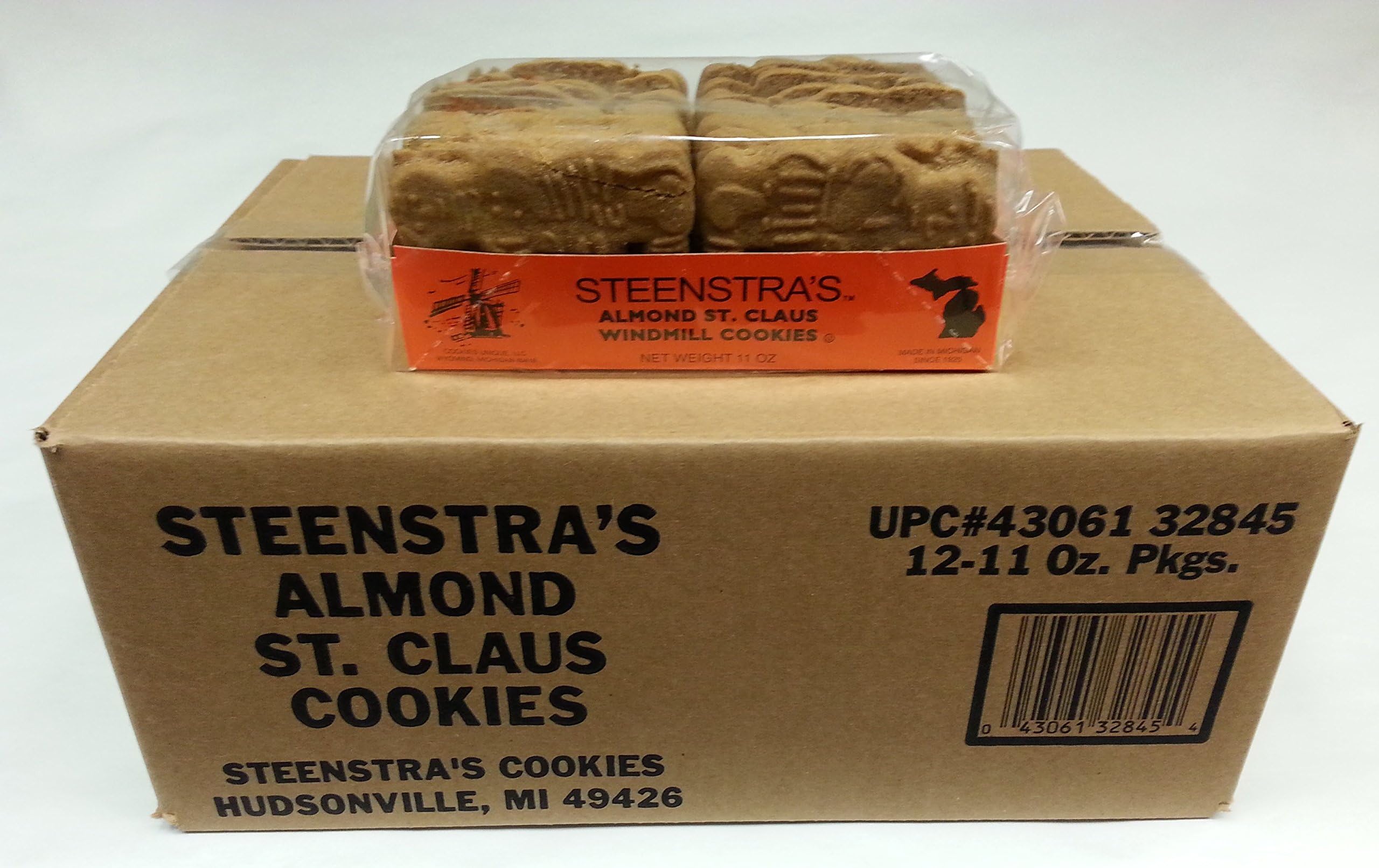 Windmill Cookies (Speculaas) (Economy Case Pack) 9 Oz Tray (Pack of 12)