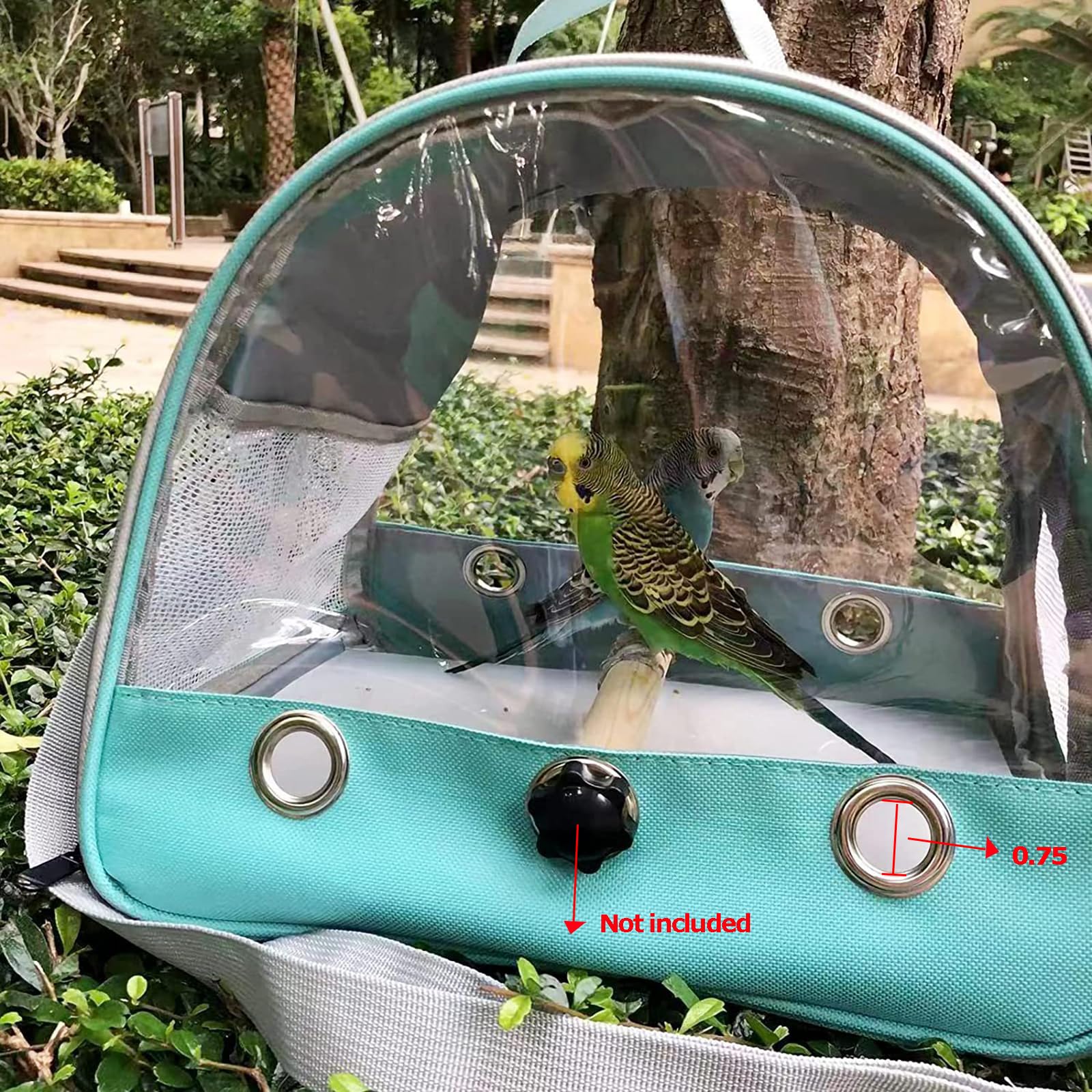 SOONHUA Bolsa de Transporte de Animales pequeños,Bolsa de Viaje saliente para Mascotas,Portador de Conejillos de Indias portátil con Ventana Transparente y Malla Transpirable para Indias Ardilla